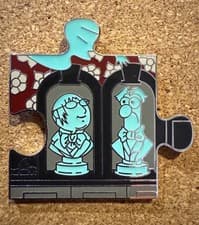 Muppets Haunted Mansion Puzzle - Dr. Bunsen & Beaker Busts front