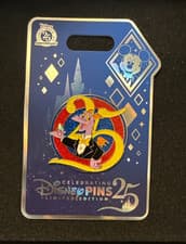 2025 Disney Celebrating 25 Years Pin Event Dressed To Impress Figment LE 750 front