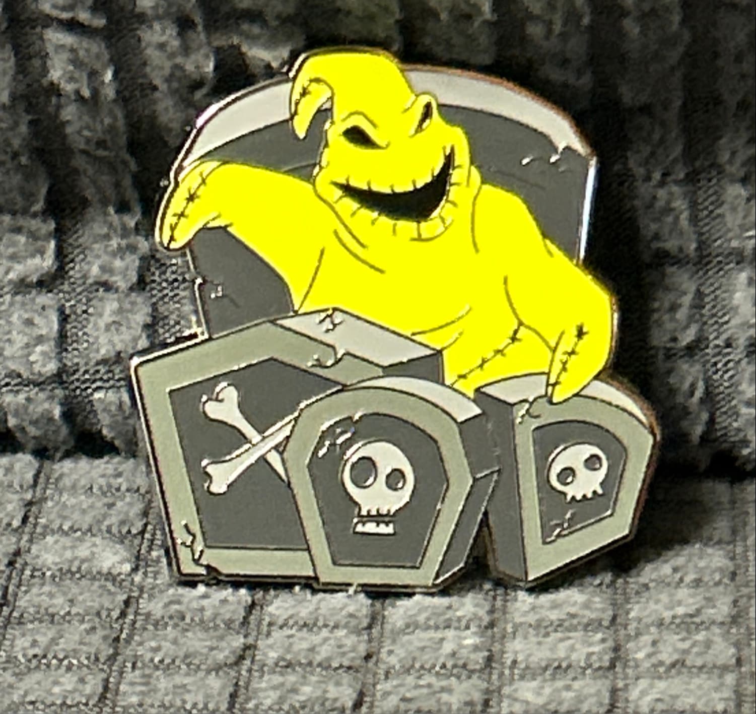 Oogie Boogie Tombstone Mystery Box Pin front