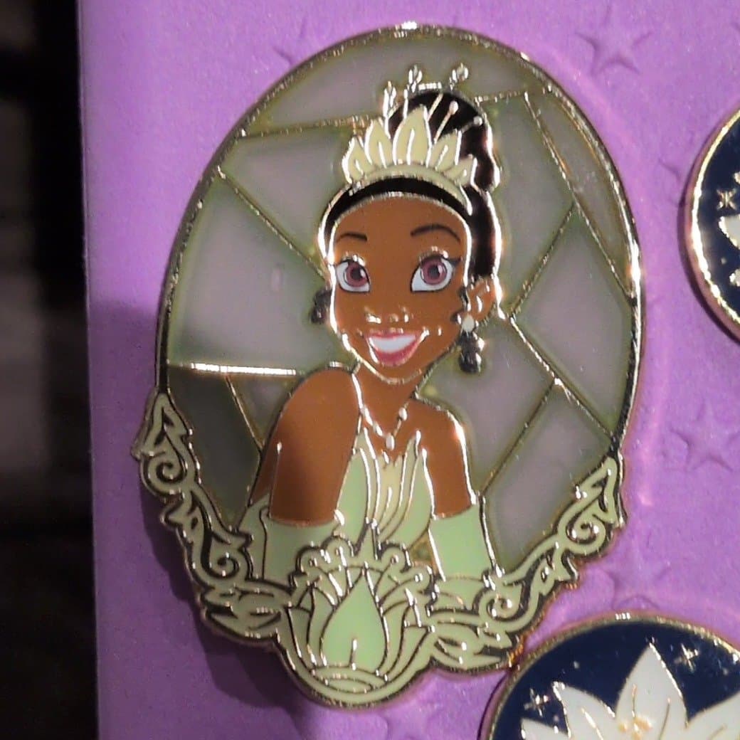 Loungefly Disney Princess Diamond Stained Blind Box Pin Set - Tiana front