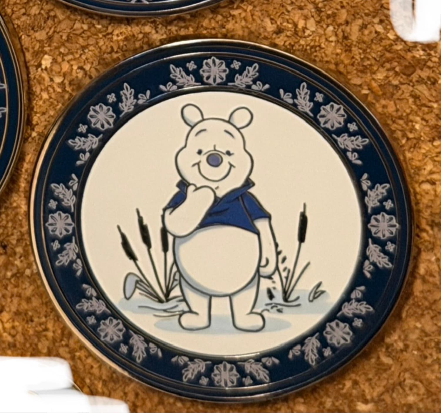 Pooh - Winnie the Pooh Tonal Floral - Blue Plates - Mystery front