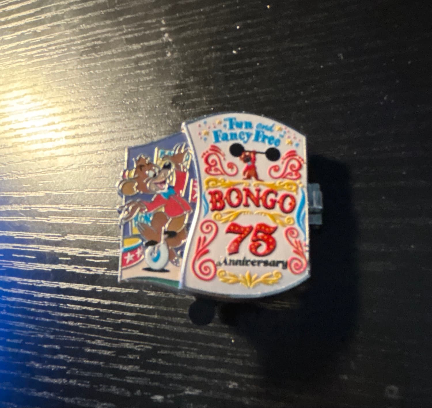 Bongo Hinged Pin – Fun and Fancy Free 75th Anniversary – Limited Release front