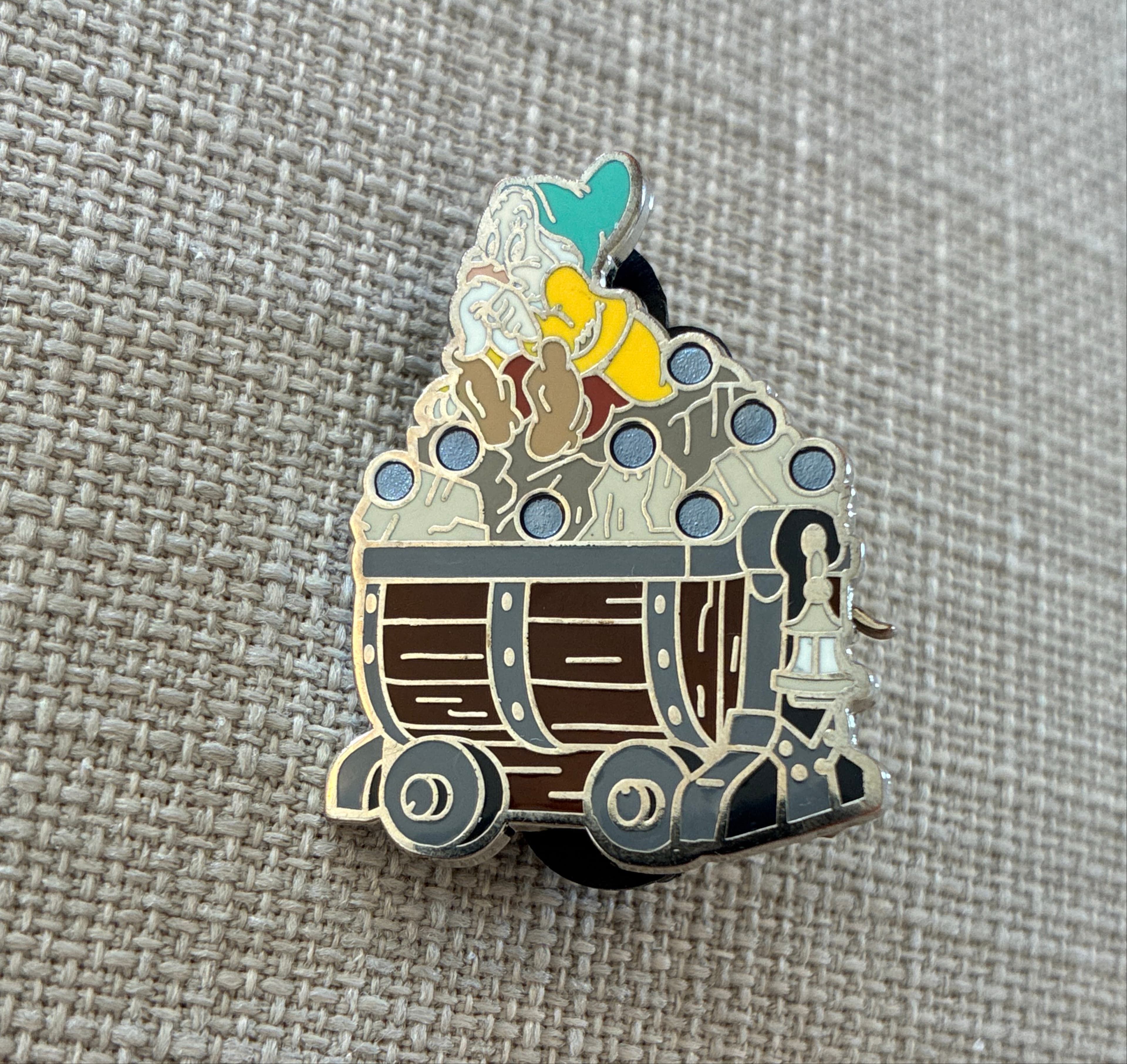 Dopey Mine Cart with Jewels front