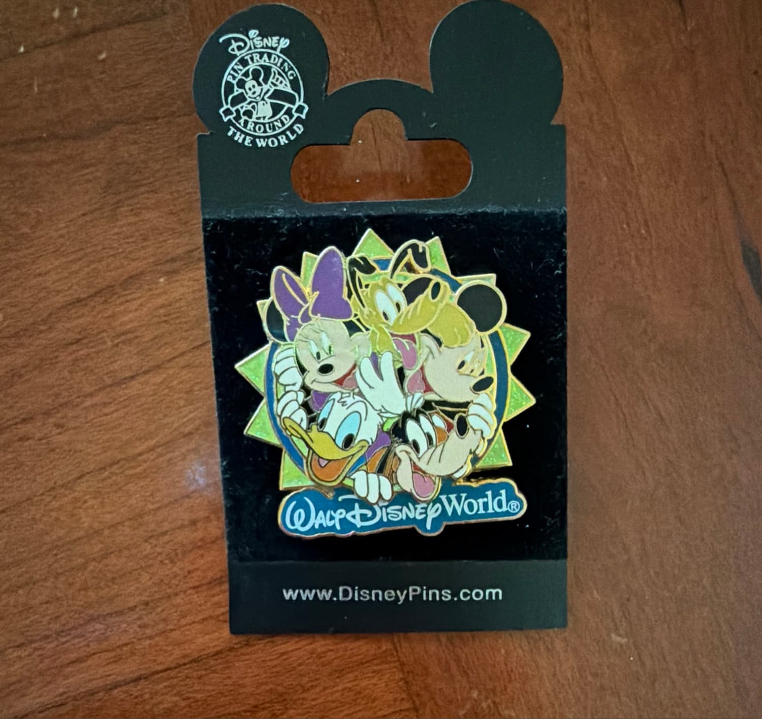 Mickey & Friends Fab 5 Walt Disney World Sunburst Pin front