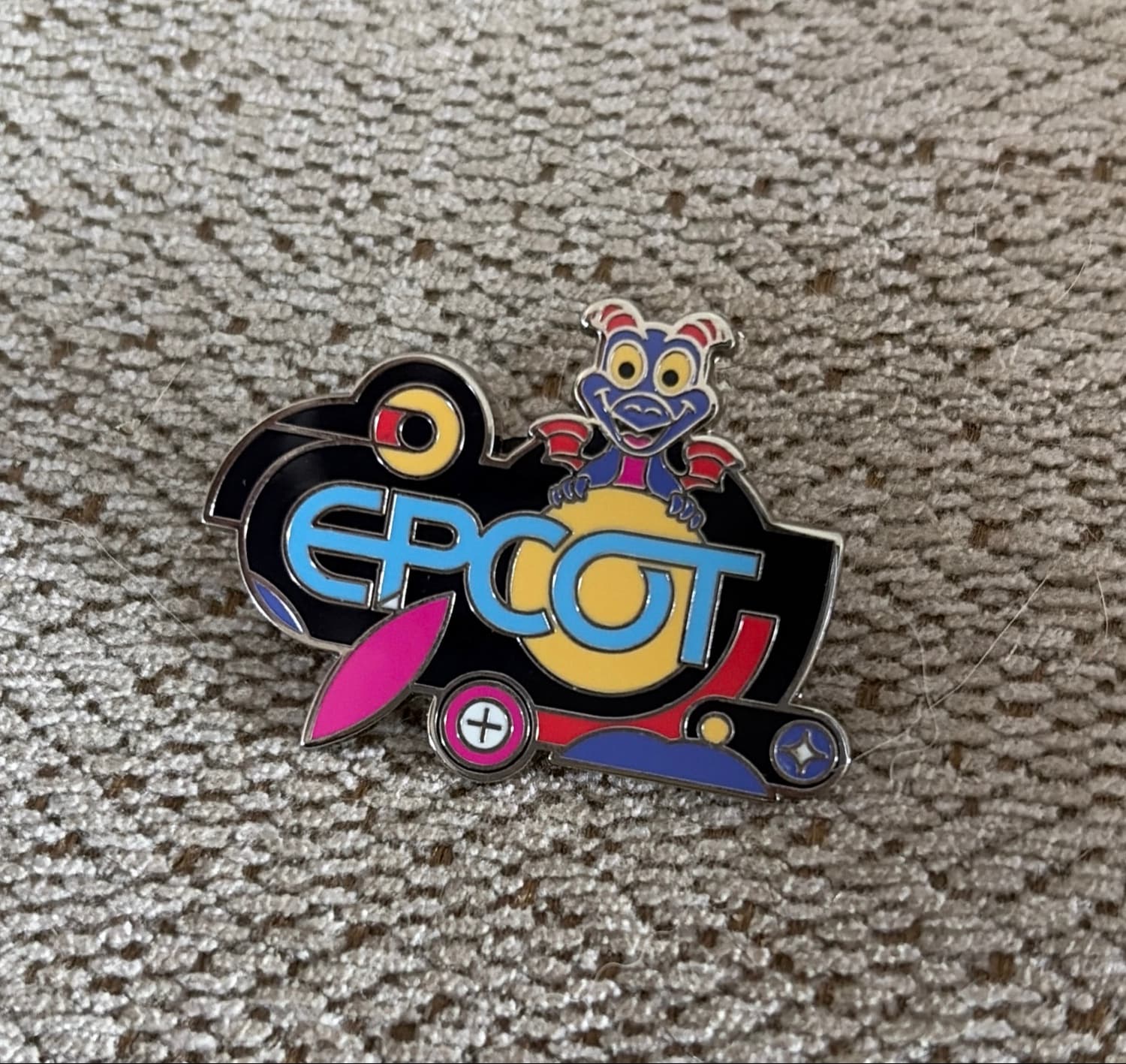 EPCOT 40th Anniversary Figment Pin front