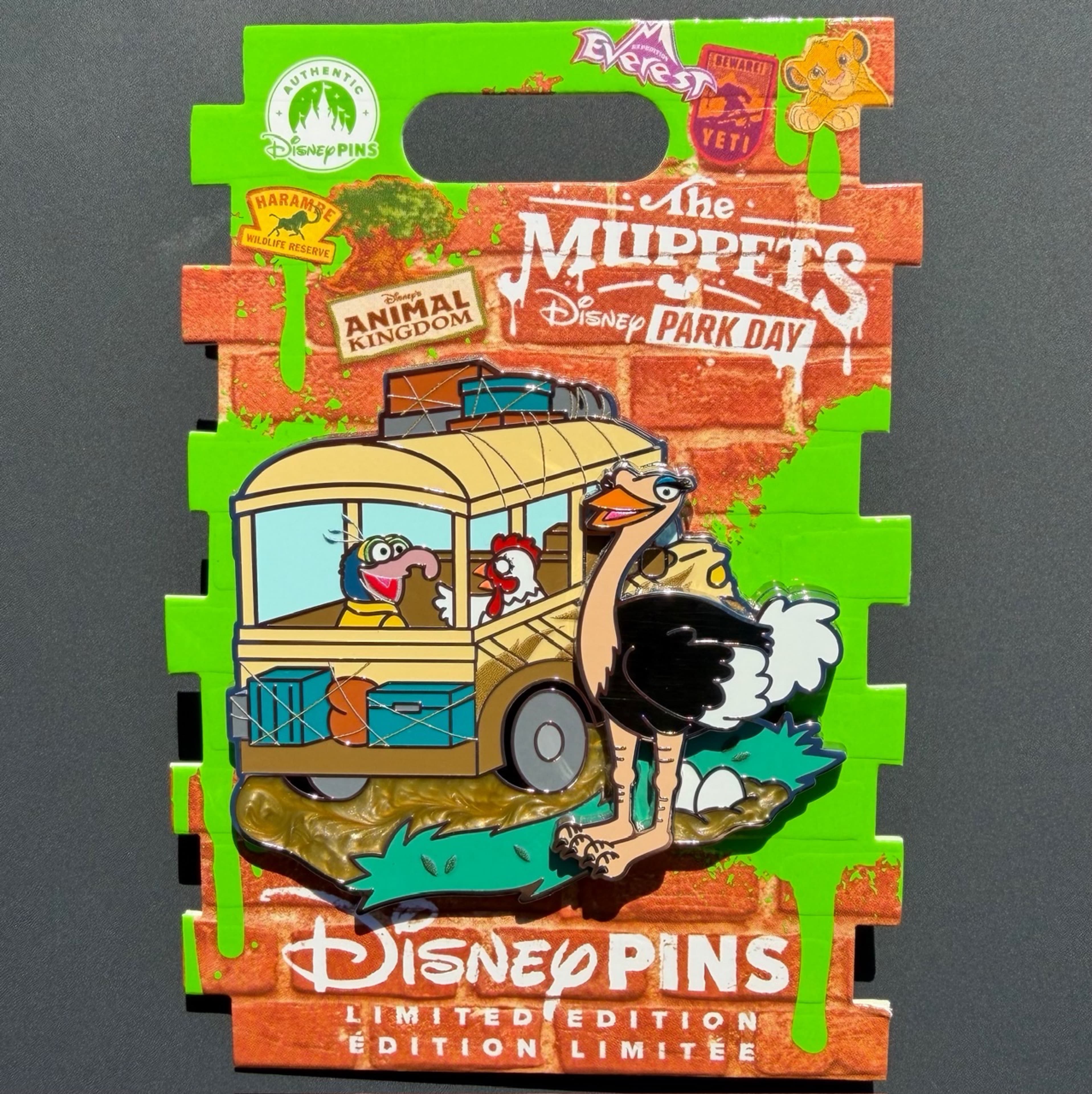 Gonzo and Camilla on Kilimanjaro Safaris - The Muppets Disney Park Day - Animal Kingdom front