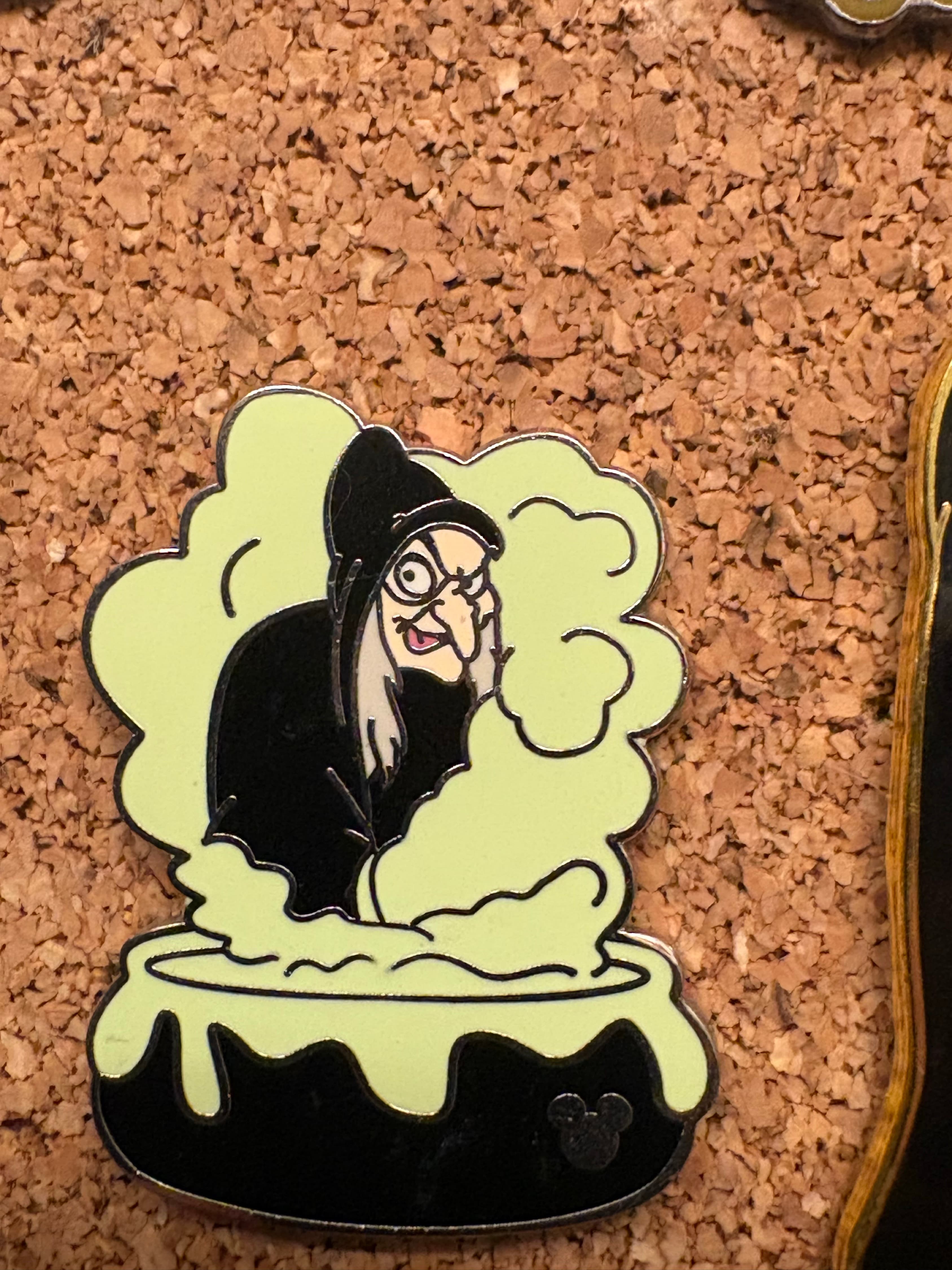 Disney WDW Hidden Mickey Villains Old Hag Pin front
