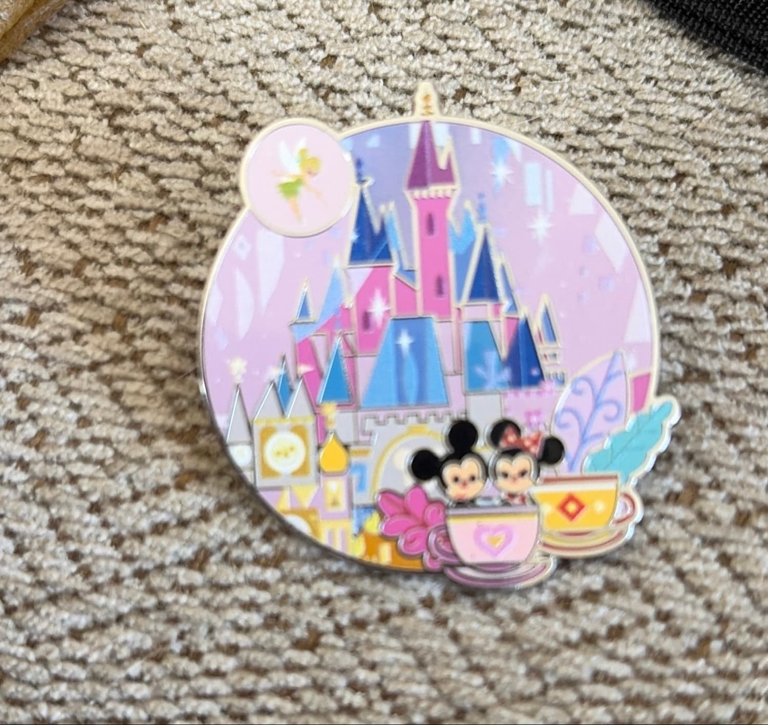 Mickey and Minnie Mouse with Tinker Bell Fantasyland front