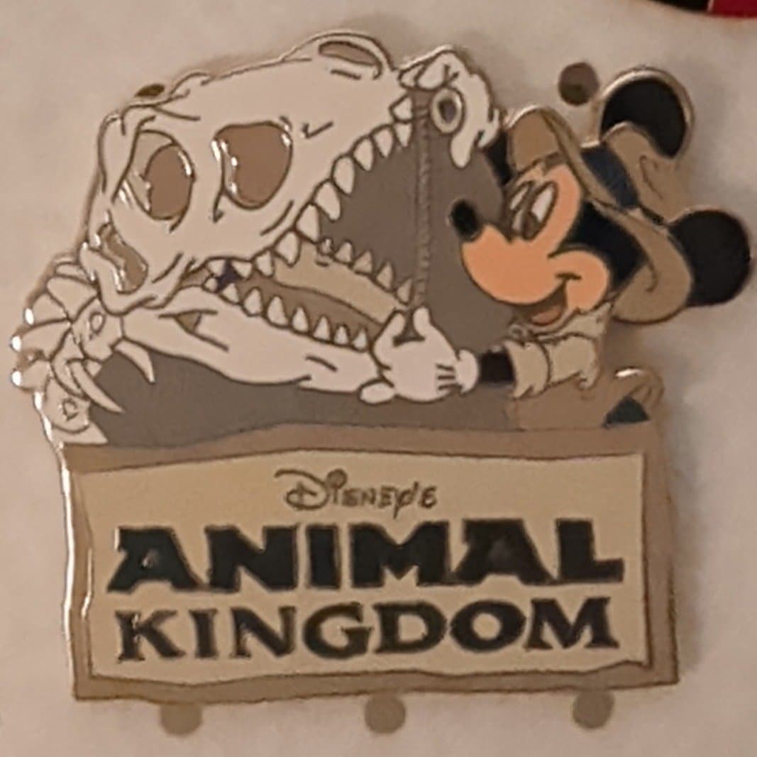Mickey Measuring Dinosaur Skull front