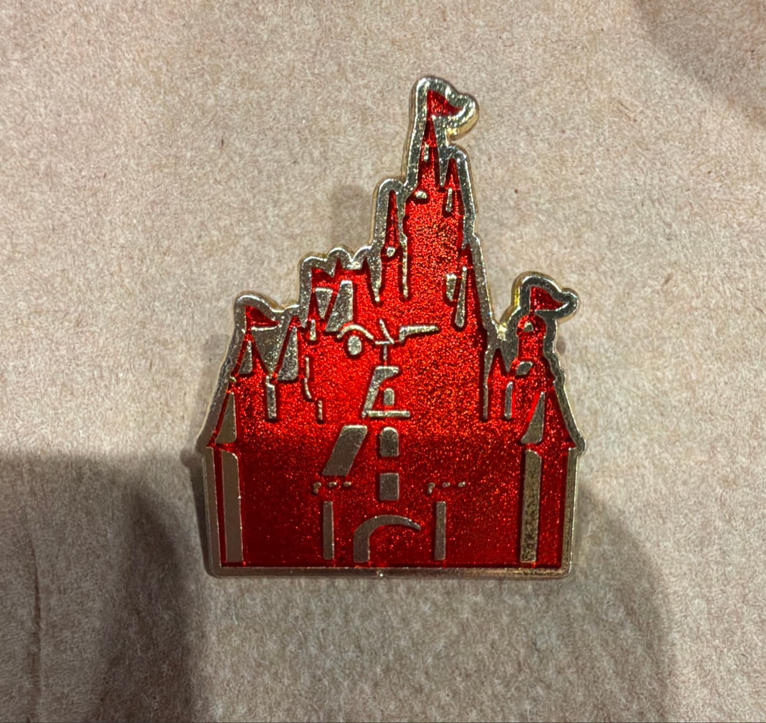 Cinderella Castle - Red Glitter Hidden Mickey (2025 Wave B) front