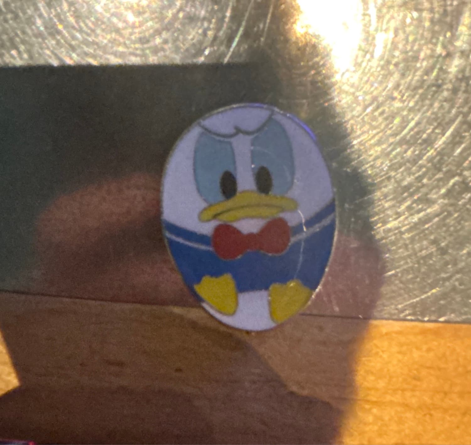Donald Duck Easter Egg Lapel Pin front