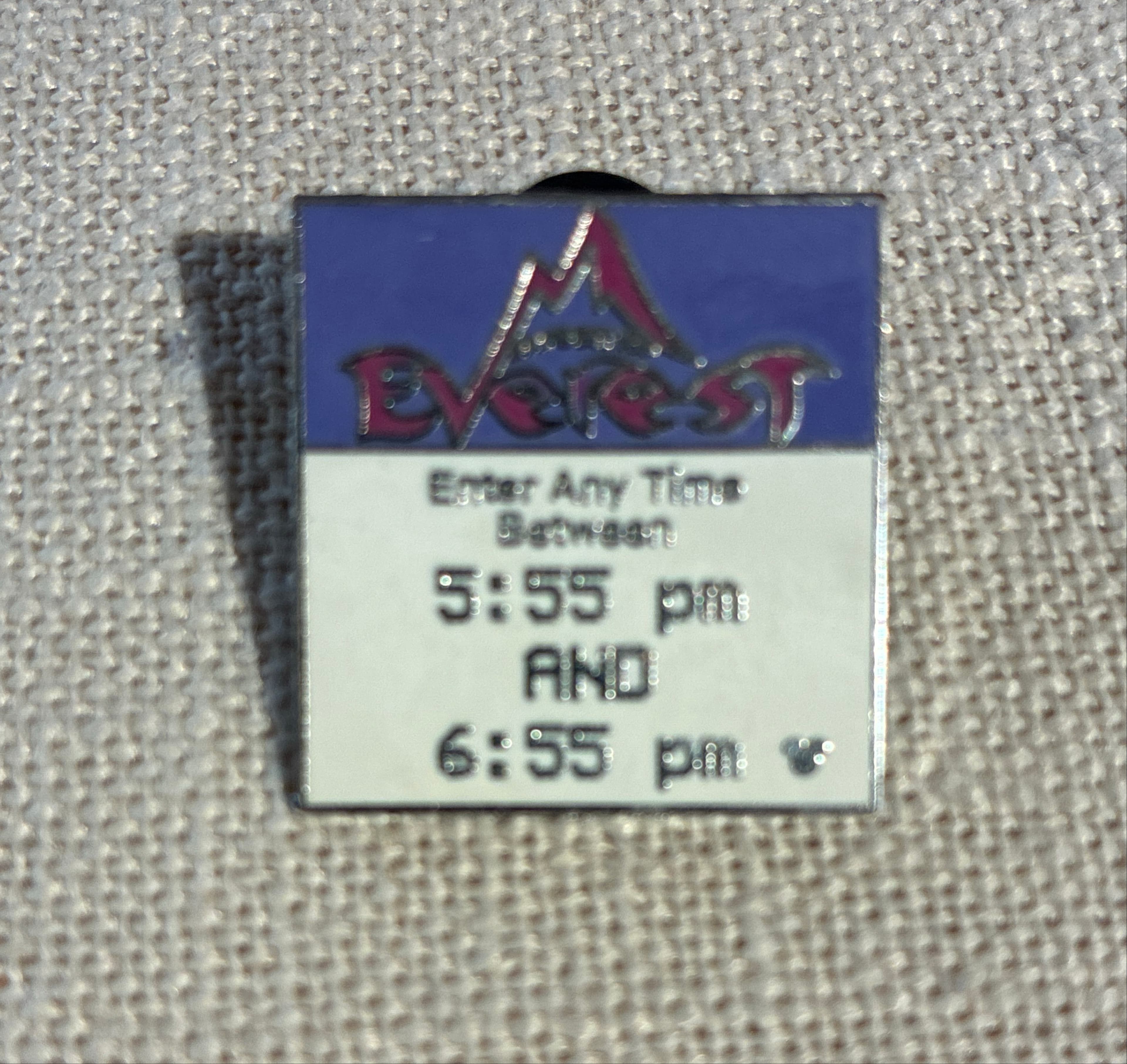 Expedition Everest - 2008 Hidden Mickey - FastPass Tickets front