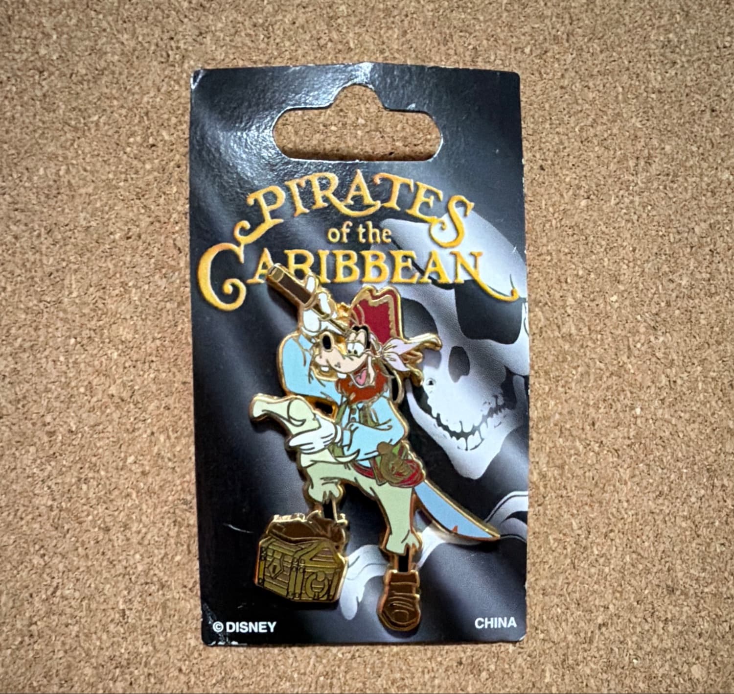 Pirate Goofy with Sword and Treasure Chest front