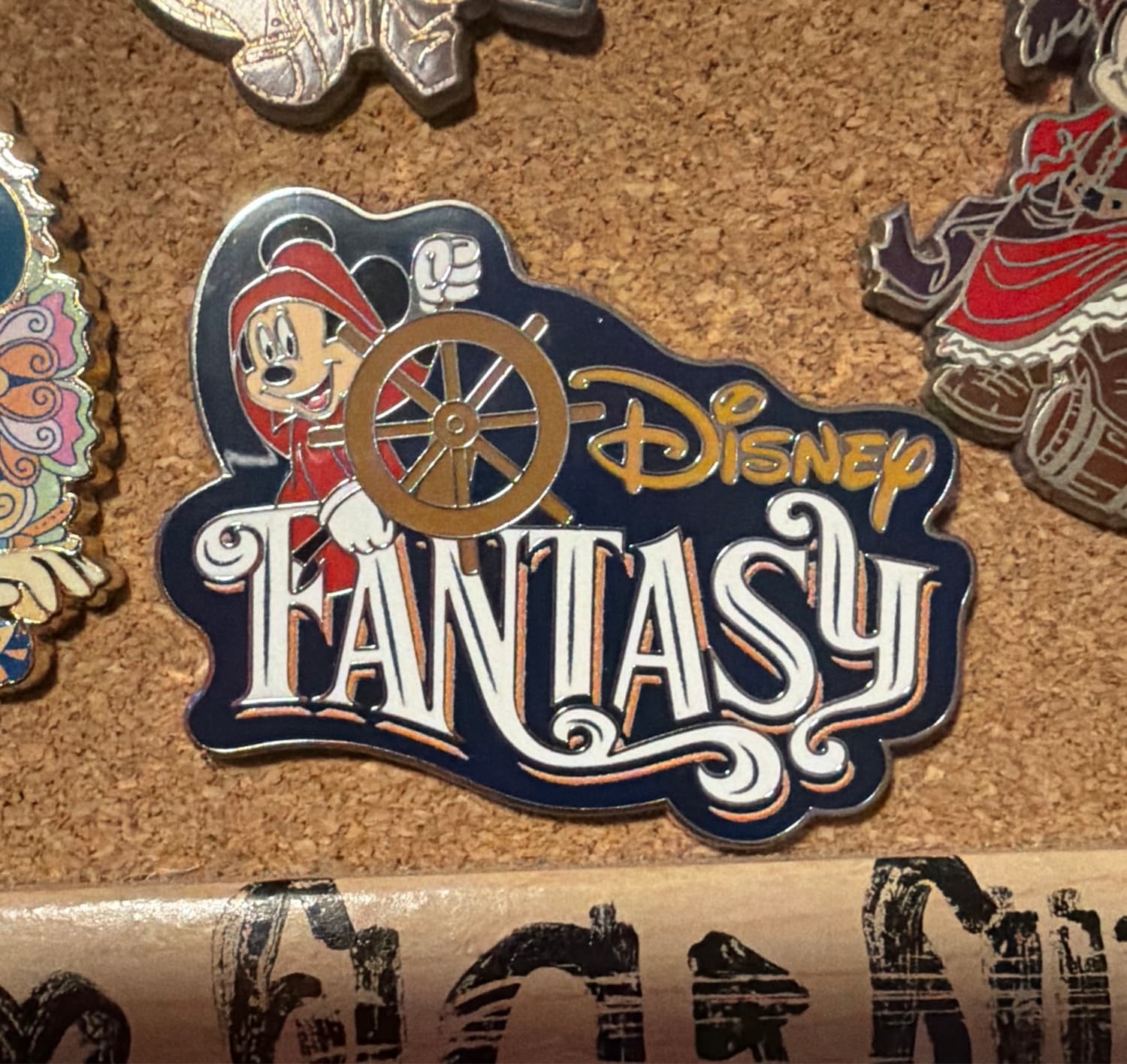 Mickey Mouse Helmsman Disney Fantasy Pin front