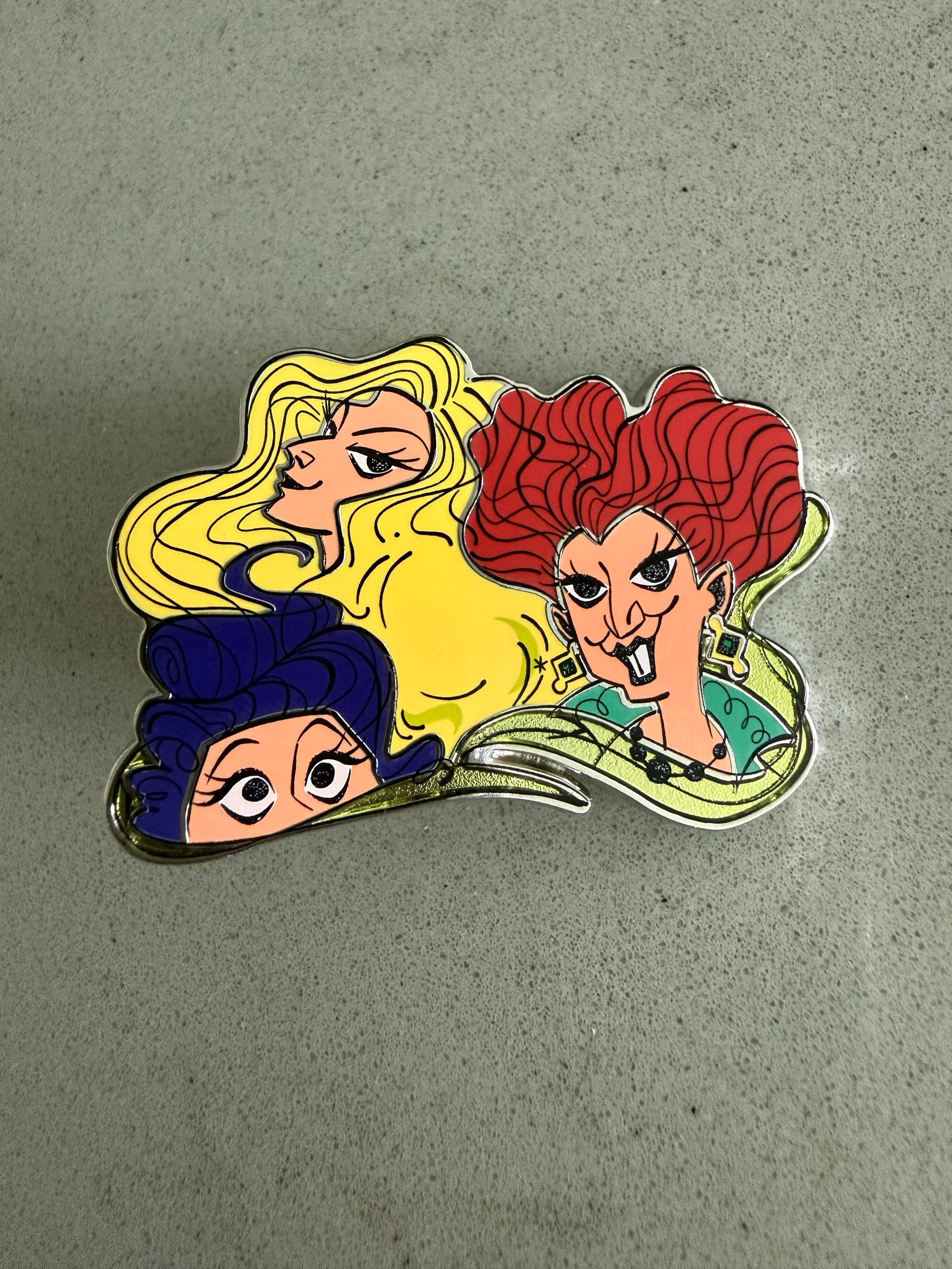 Sanderson Sisters Trio - Hocus Pocus Villain Spelltacular Mystery Pin Collection front