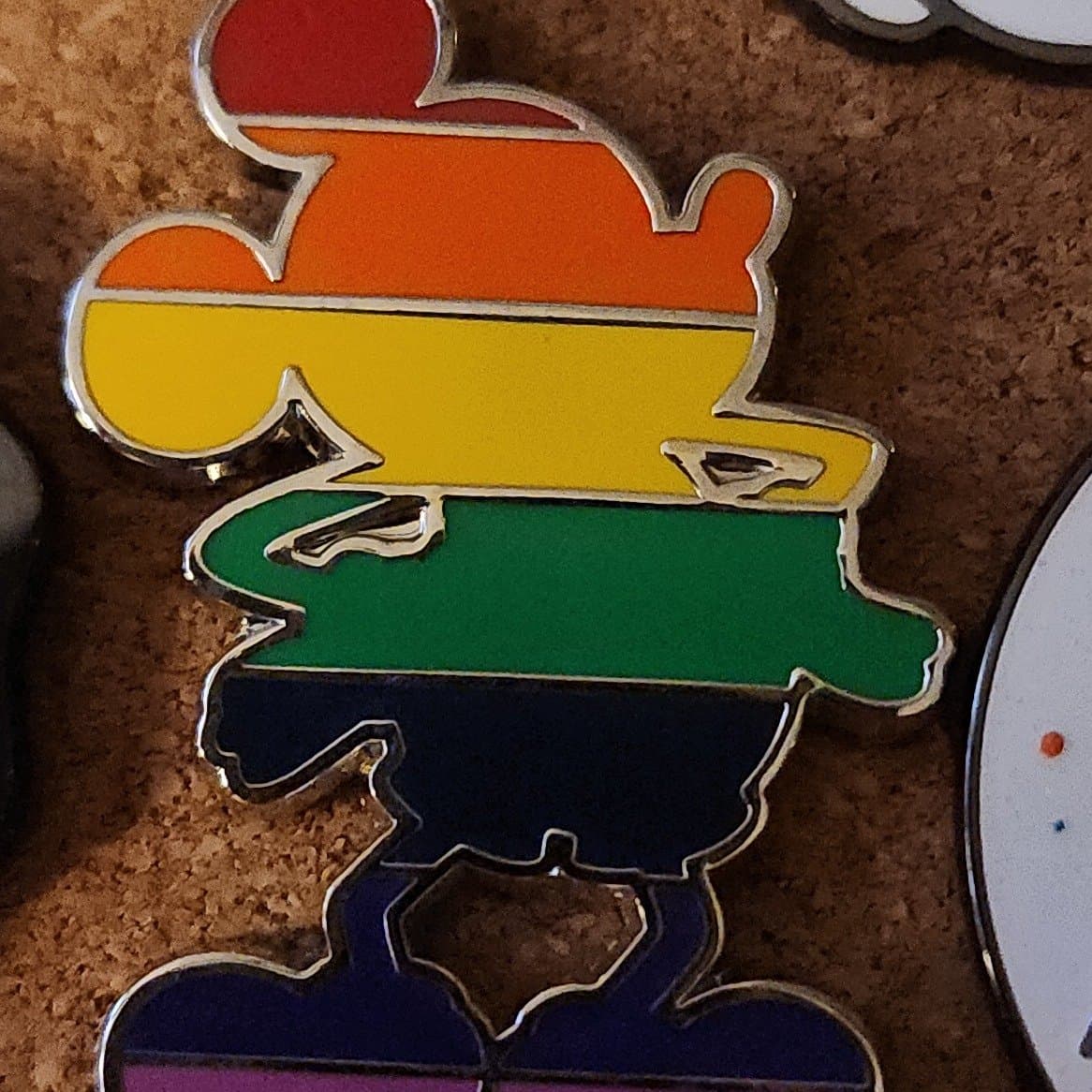 Mickey Mouse Standing Pin - Disney Pride Collection front