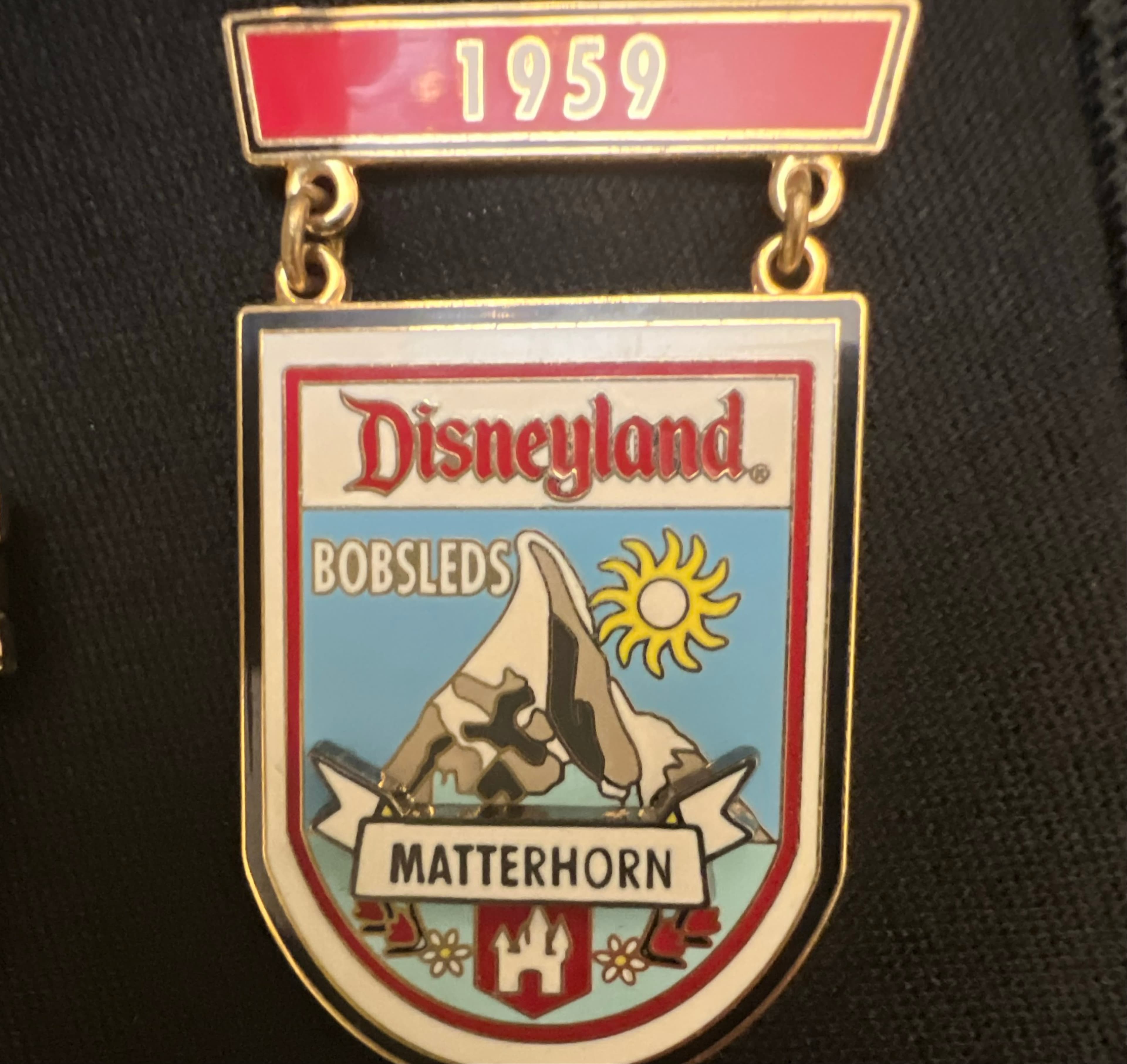 Matterhorn Bobsleds 45th Anniversary Dangle front