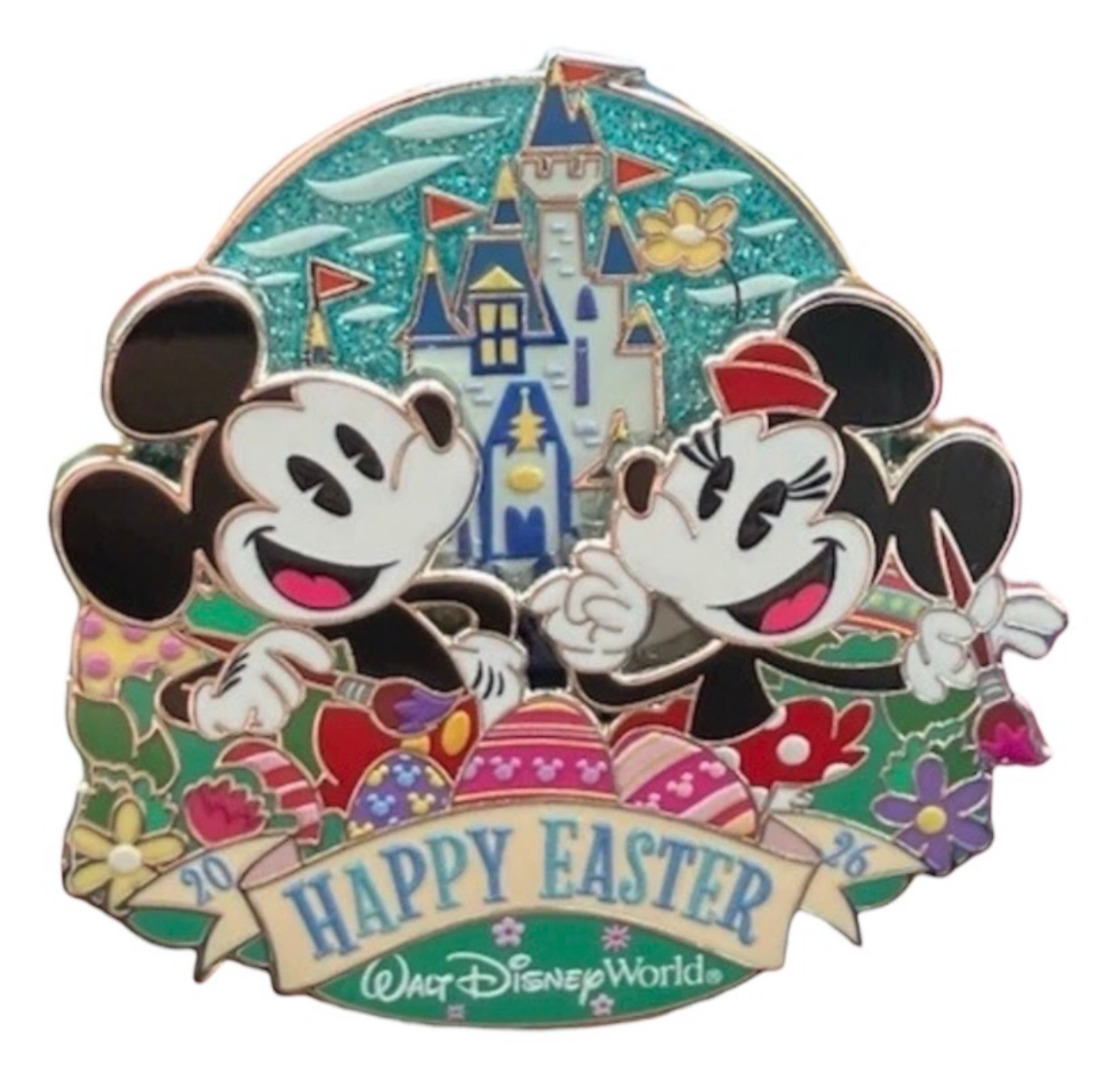 Mickey and Minnie Decorating Eggs Happy Easter 2026 front