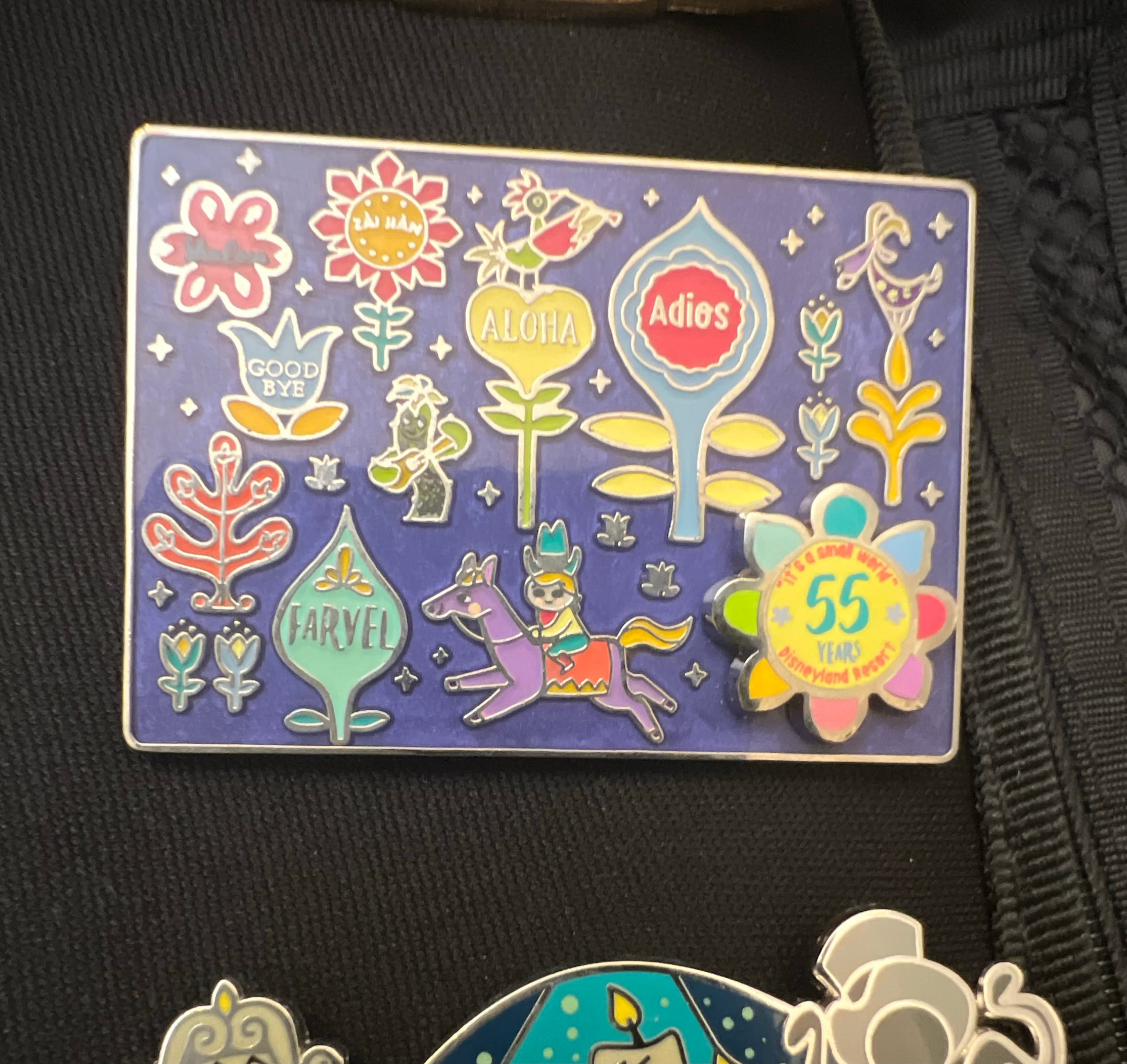 DLR - It's a Small World 55th Anniversary - Goodbye Signs front