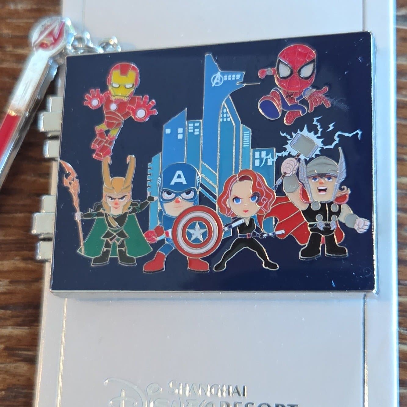 Shanghai Disney Resort Marvel Avengers Chibi Group Pin front