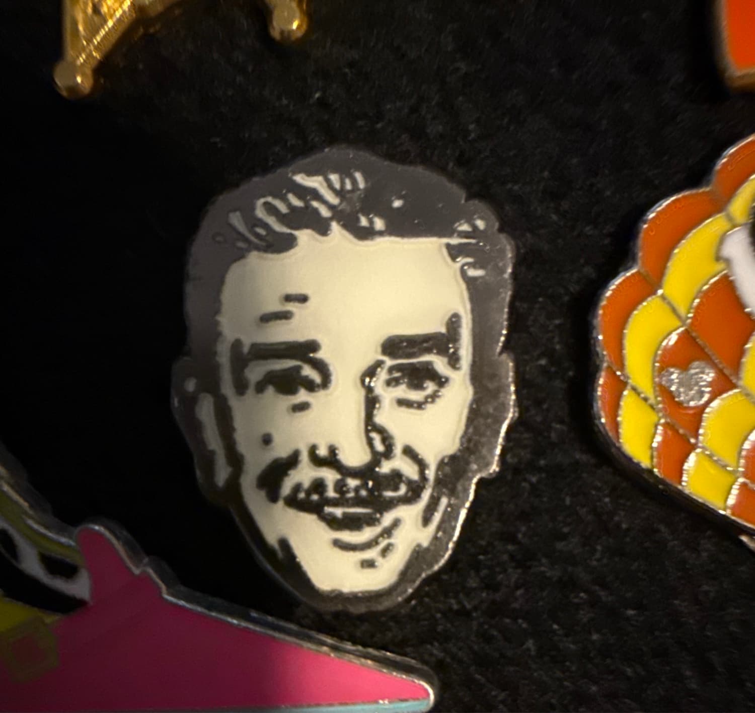 Walt Disney Headshot Pin front