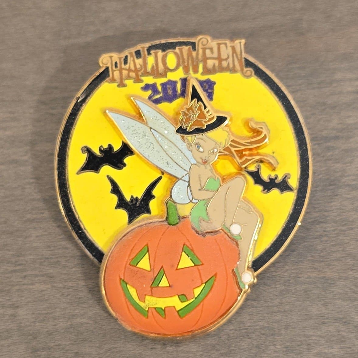 Tinker Bell Halloween 2008 3D Pumpkin Pin front
