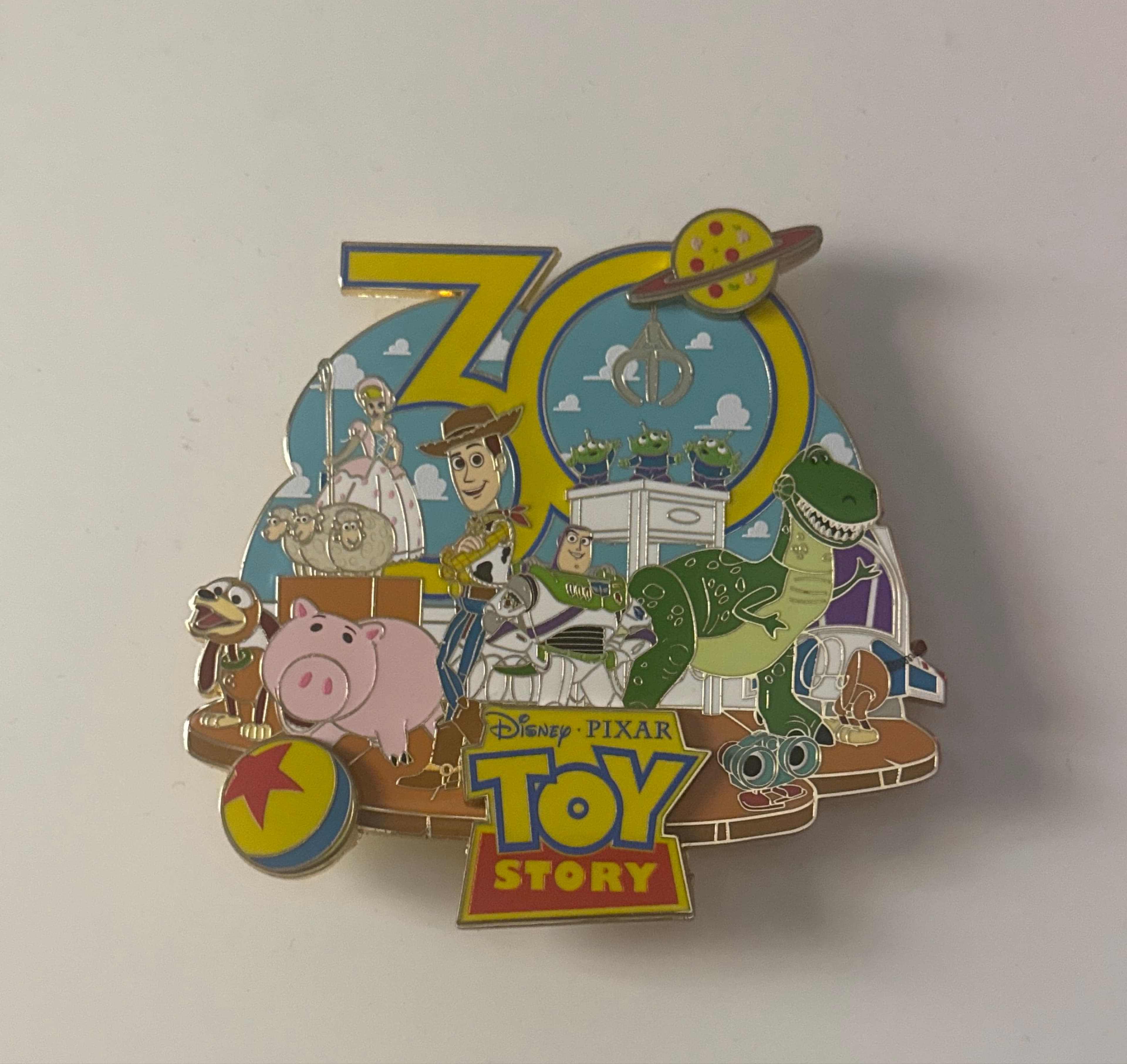 Toy Story 30th Anniversary Celebration Jumbo Pin front