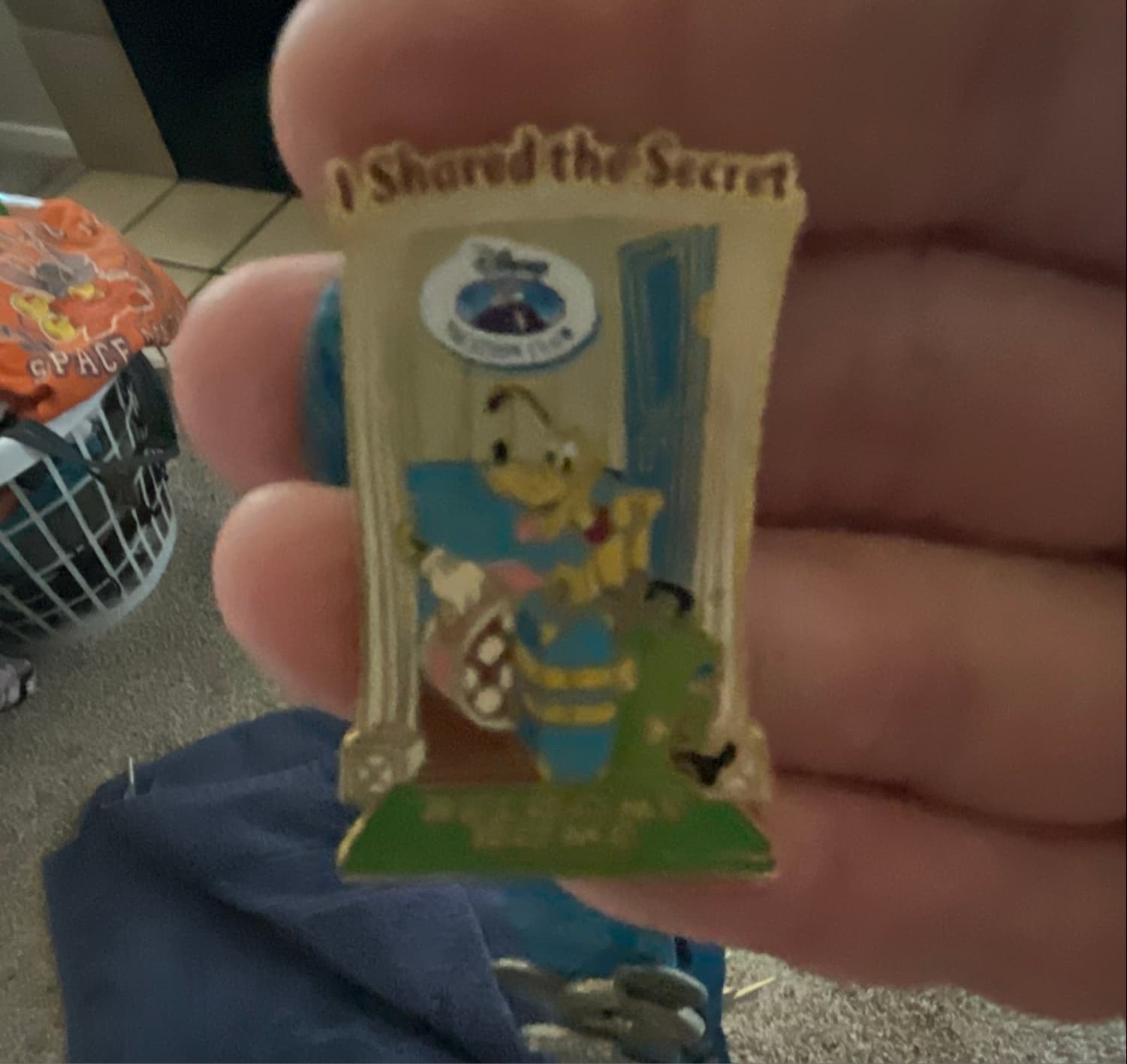 Dee Bee I Shared the Secret Pin Trading Club Doorway front