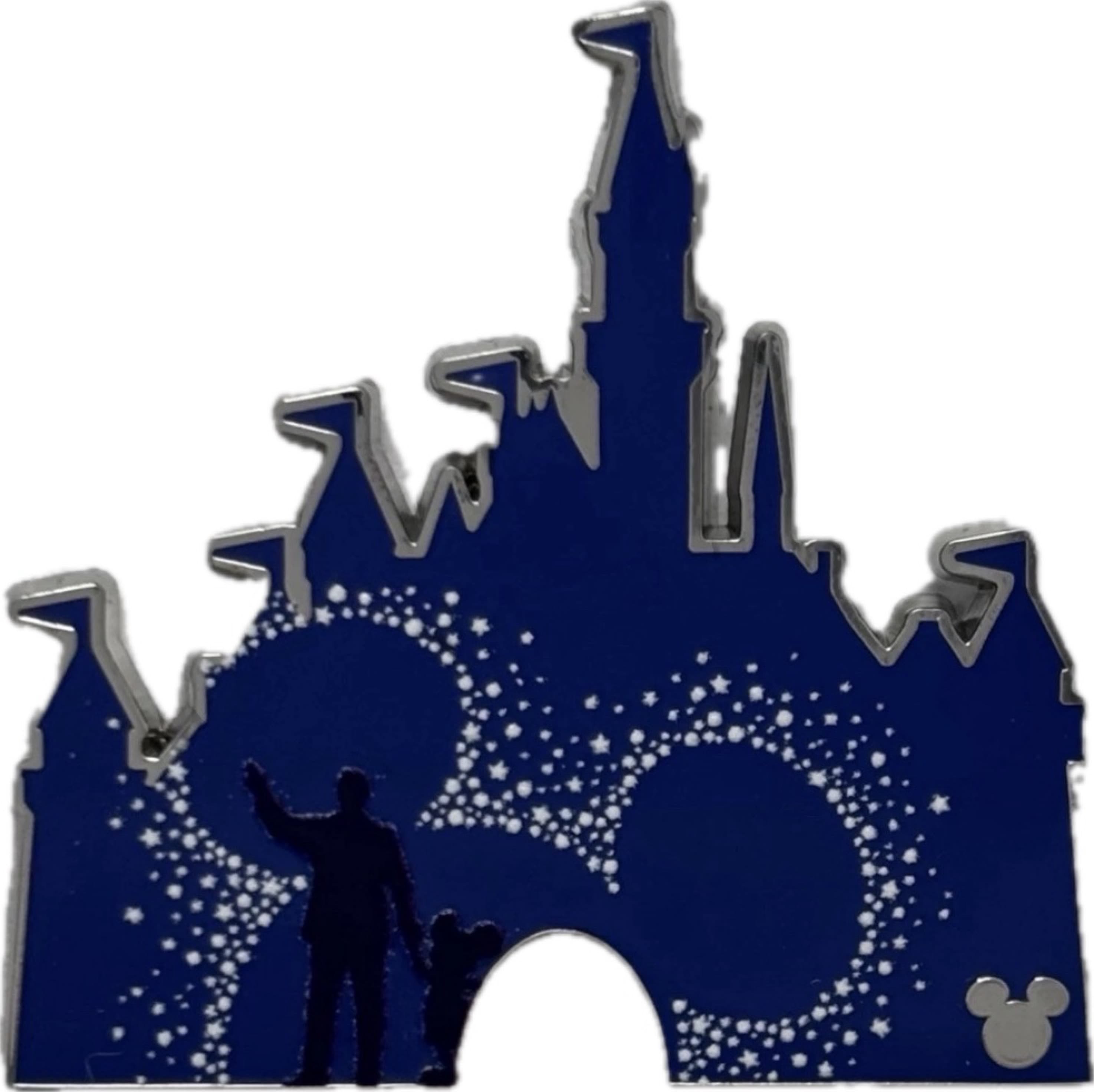 Walt and Mickey Partners Statue Sleeping Beauty Castle front