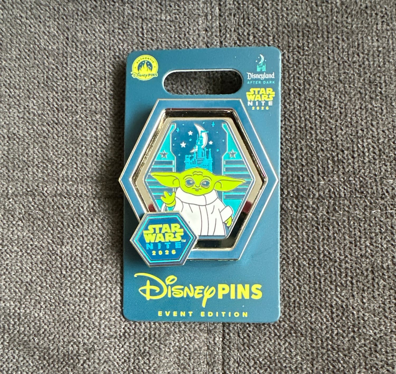 Disneyland After Dark Star Wars Nite 2026 Grogu Pin front
