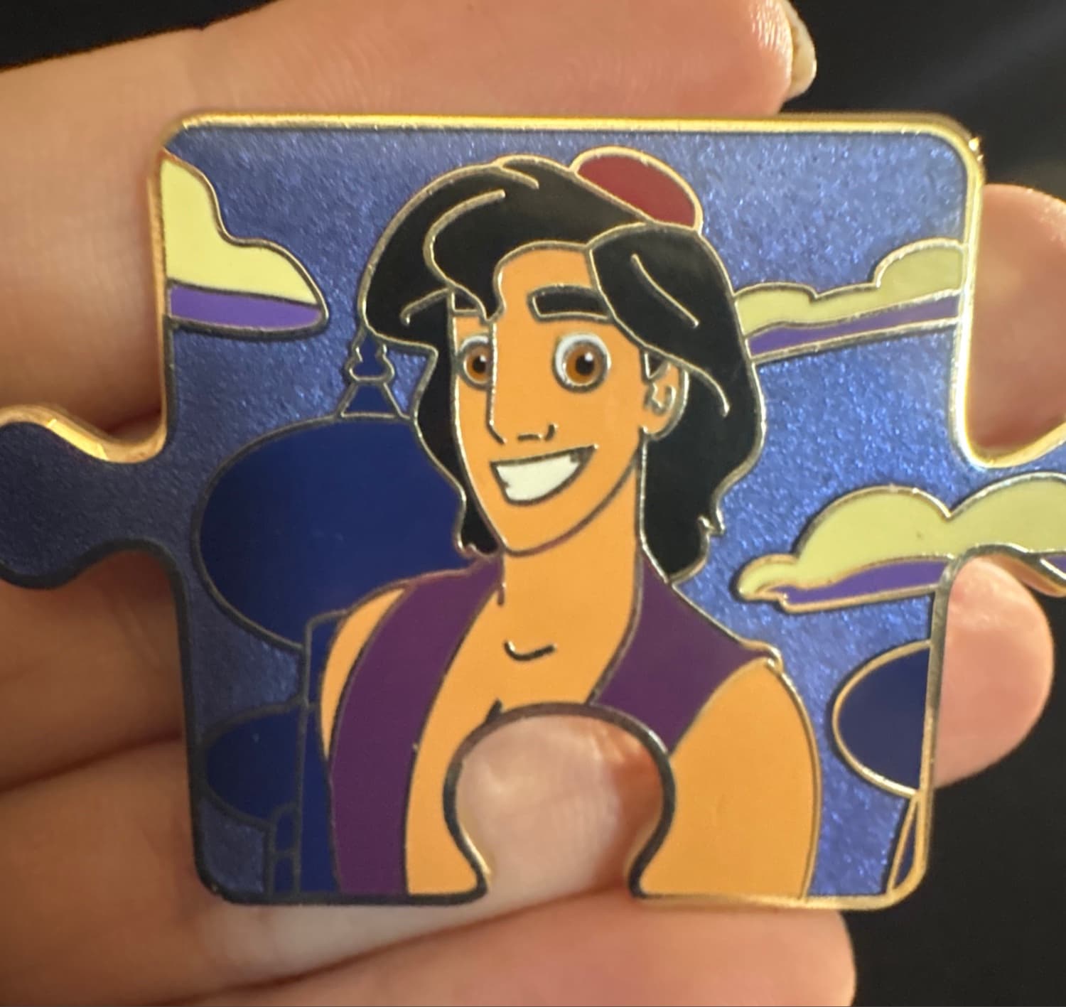 Aladdin Character Connection Puzzle Piece Mystery Pin front