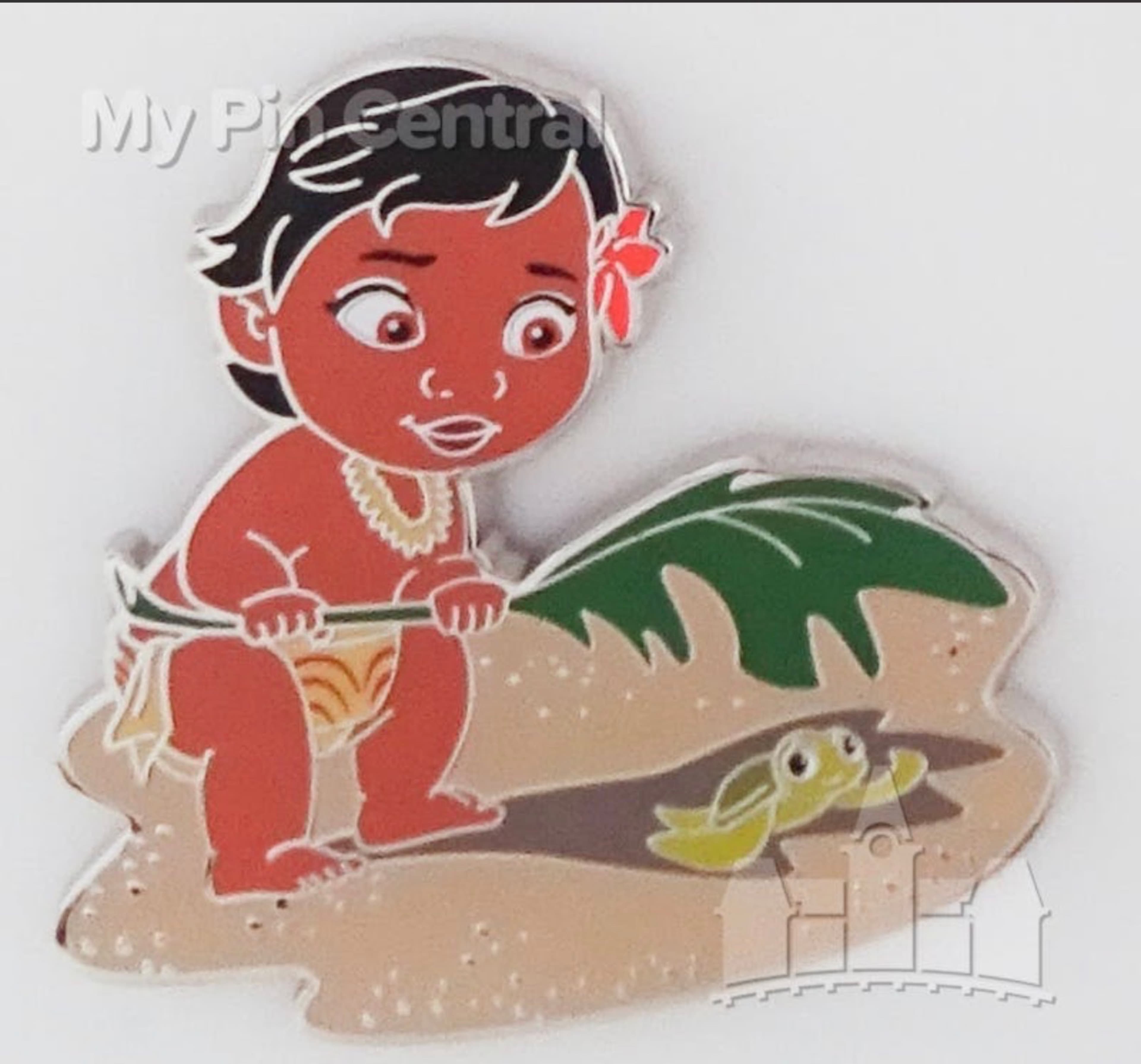 Baby Moana - Shading A Turtle front