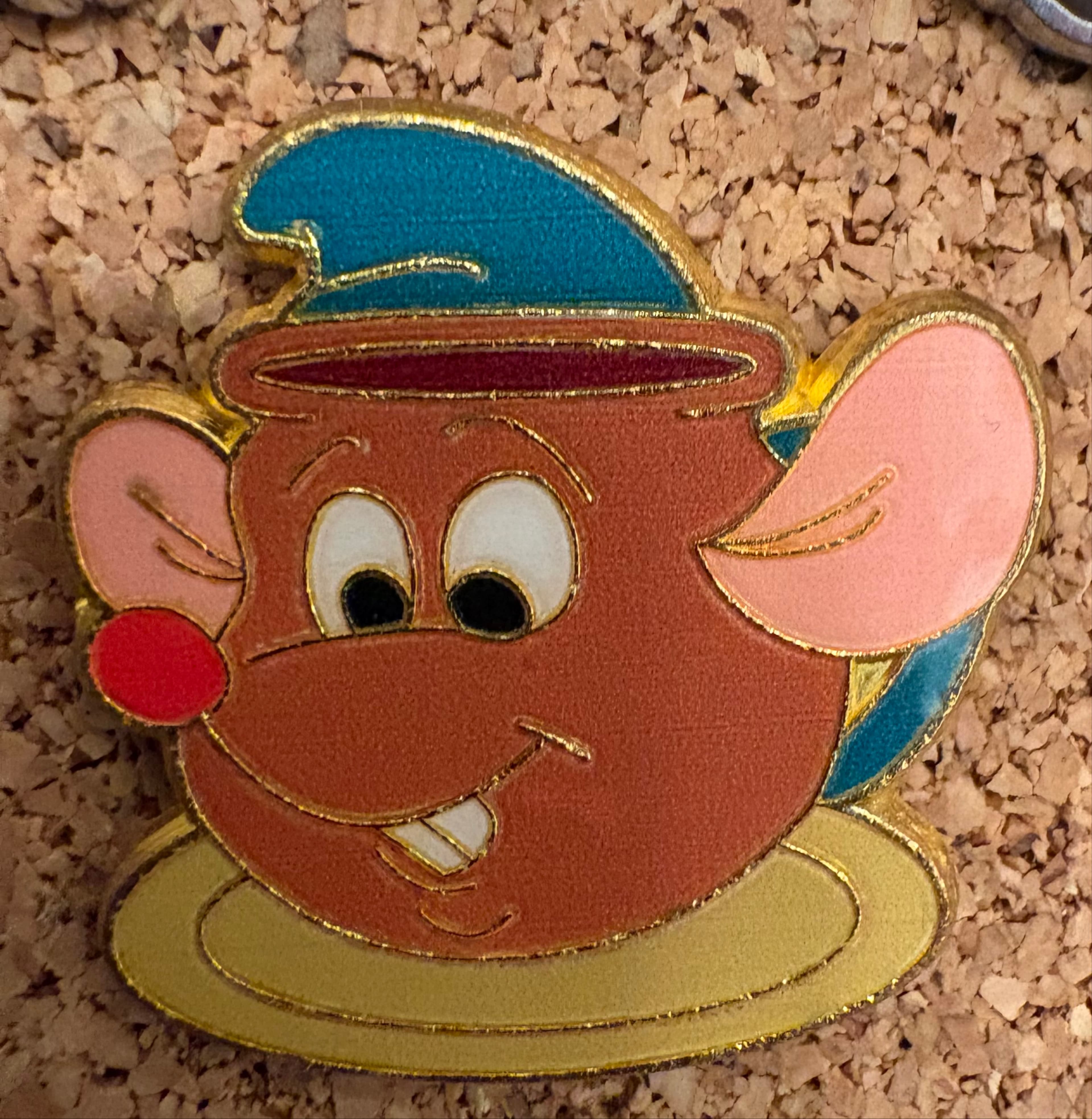Cinderella Teapot & Gus Teacup Pin Set front