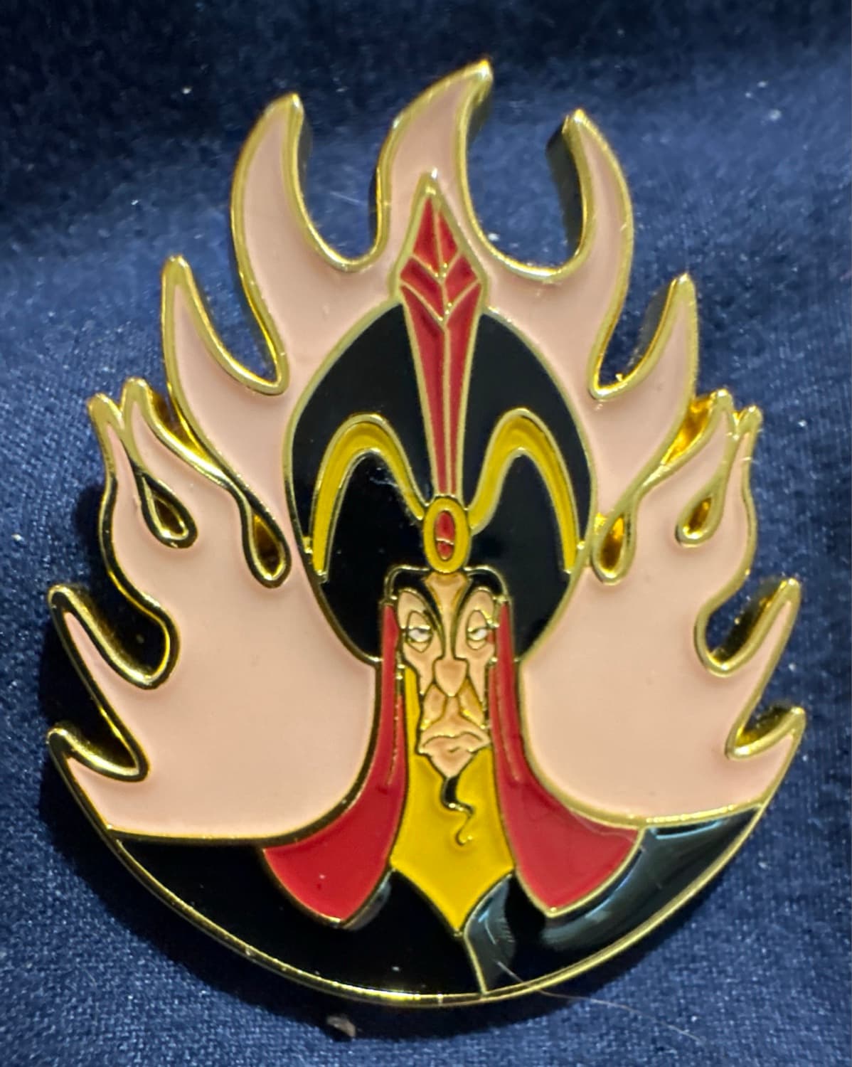 Loungefly Jafar Villains Flames Pin front