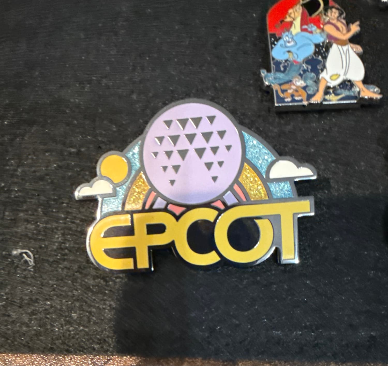 Disney Parks EPCOT Spaceship Earth Rainbow Pin front