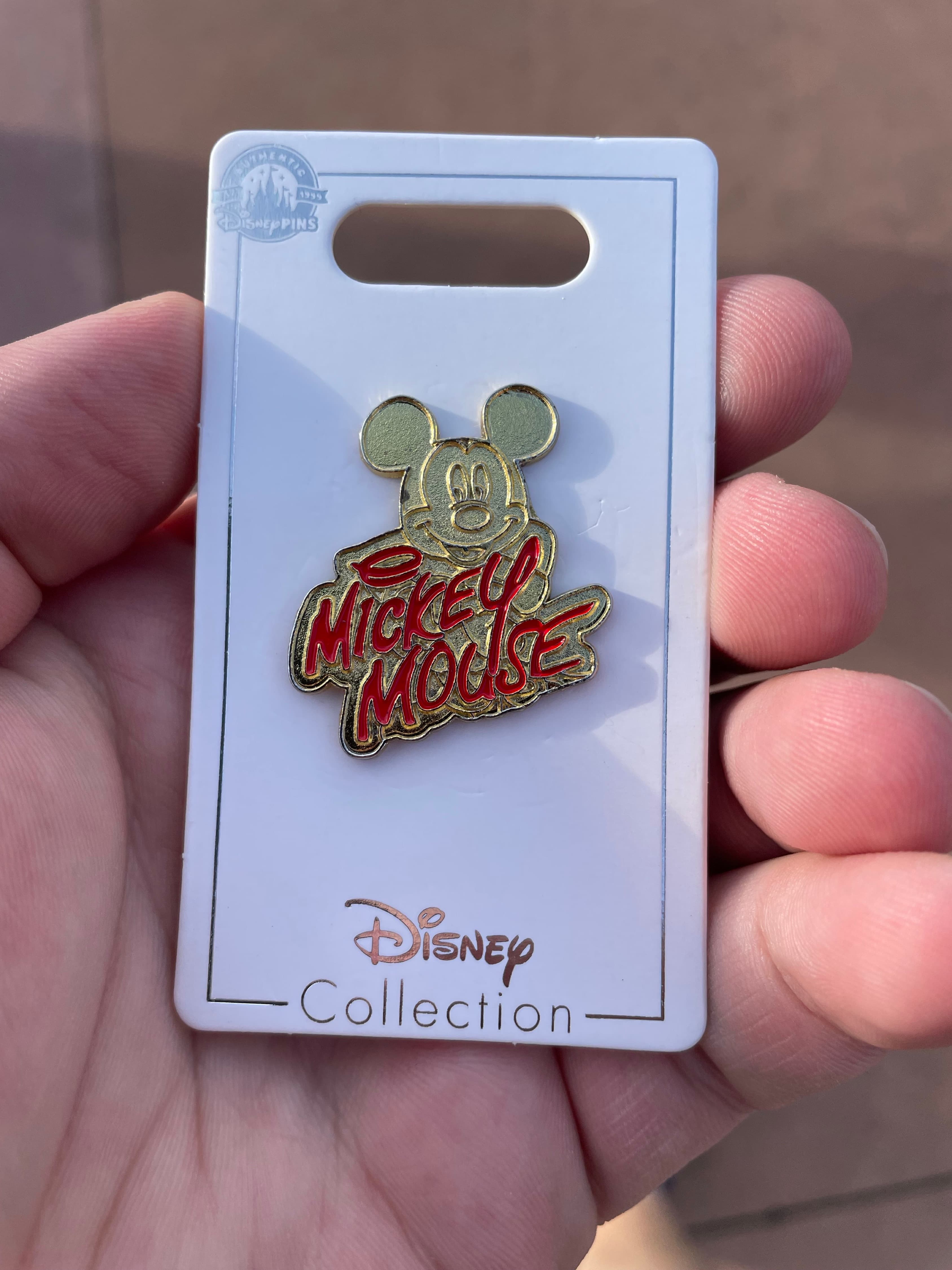 Mickey Mouse Logo Pin front