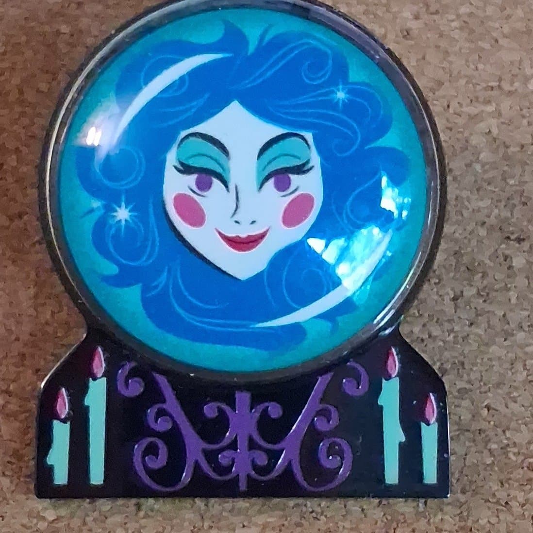 Madame Leota Crystal Ball Pin front