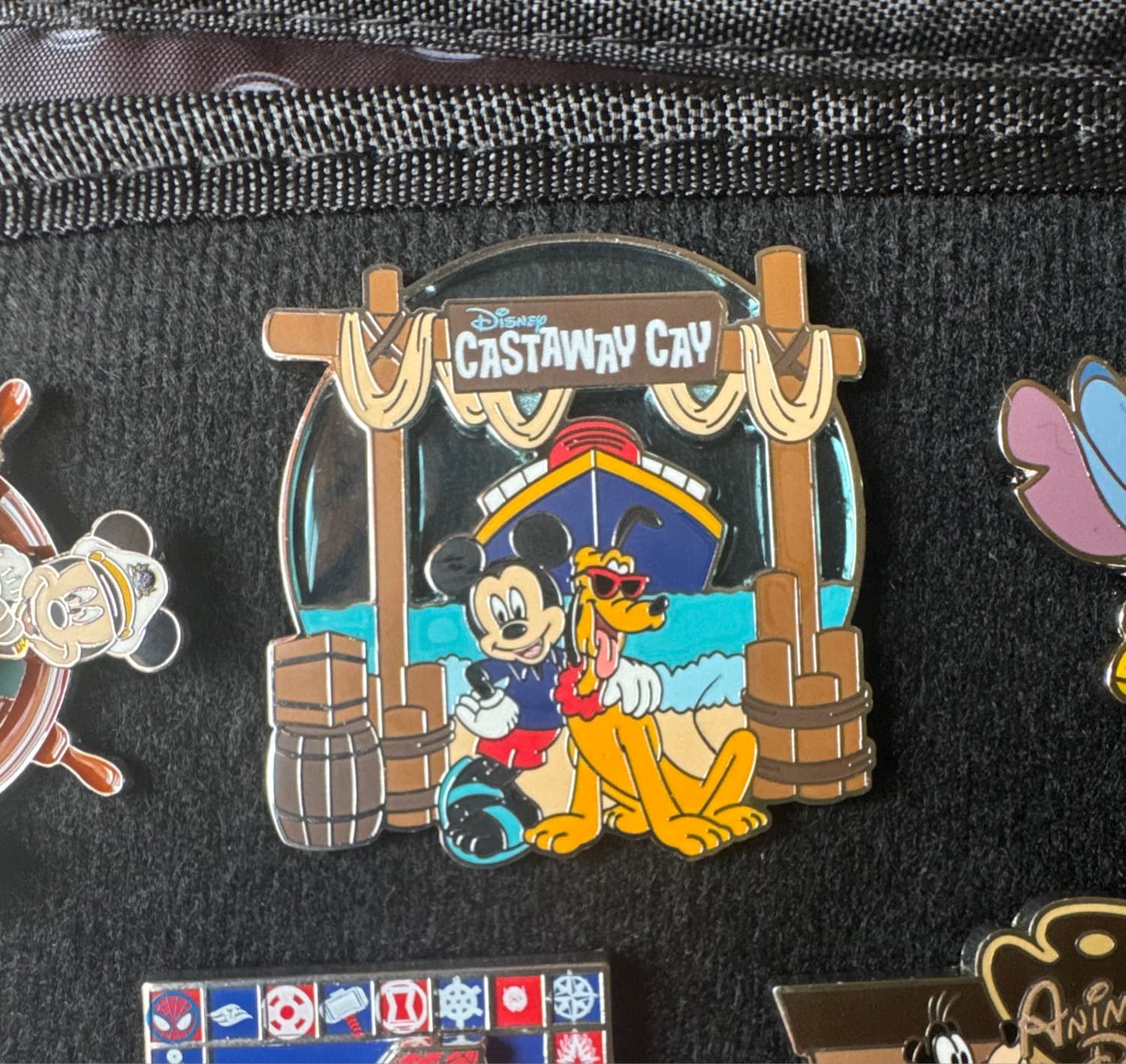 Mickey and Pluto at Castaway Cay front