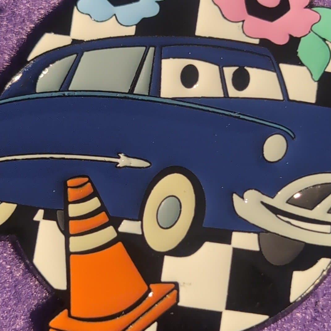 Doc Hudson - Disney Pixar Cars Checkered Blind Box Enamel Pin front