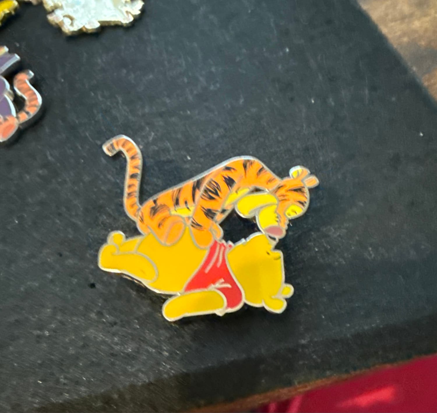 Disney Pin - Winnie the Pooh - Tigger Pouncing on Pooh front