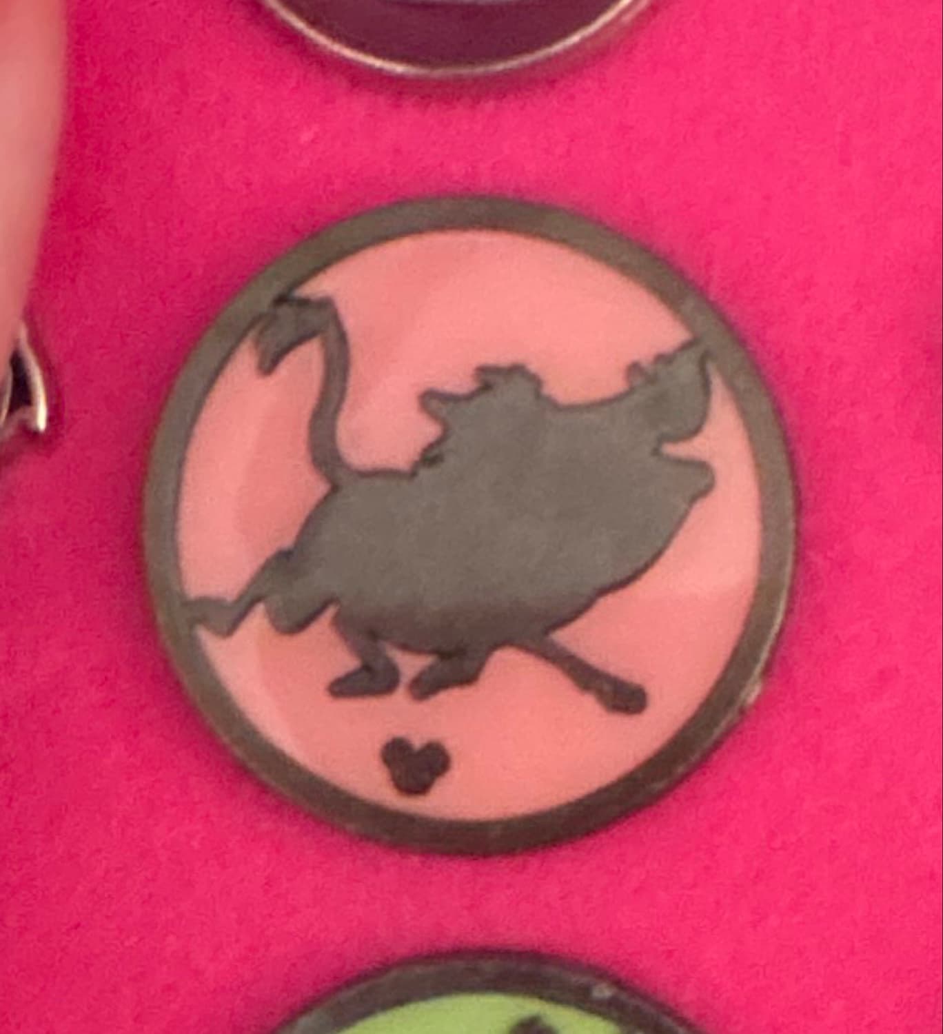 Pumbaa Silhouette Hidden Mickey - The Lion King front