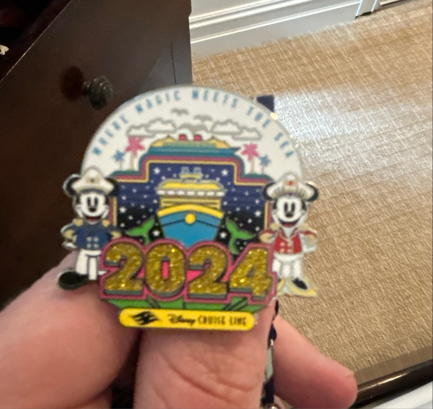 Disney Cruise Line 2024 Pin - Where Magic Meets the Sea front