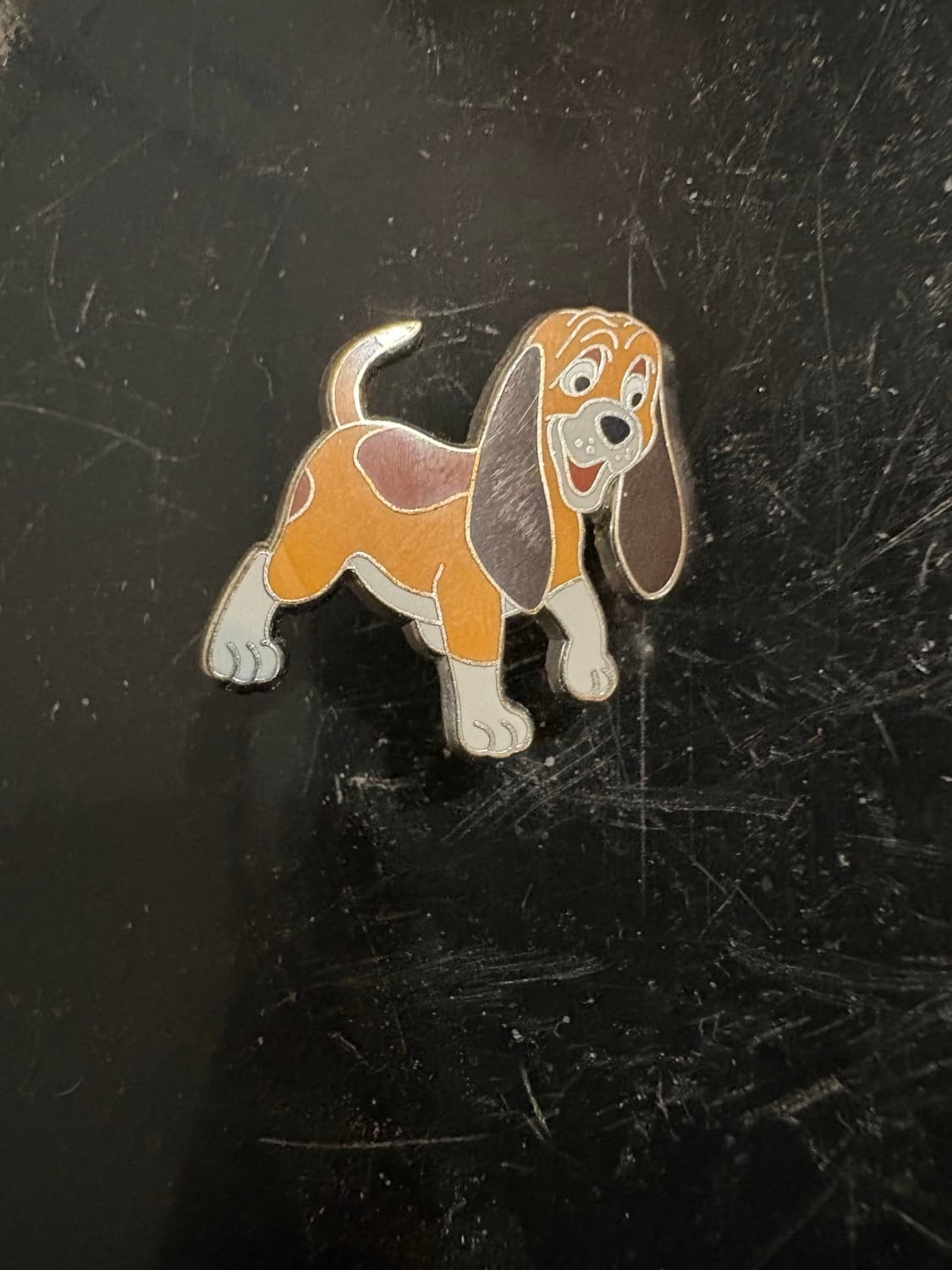 Copper - Walking and Smiling - Fox and the Hound - Puppy Dog front