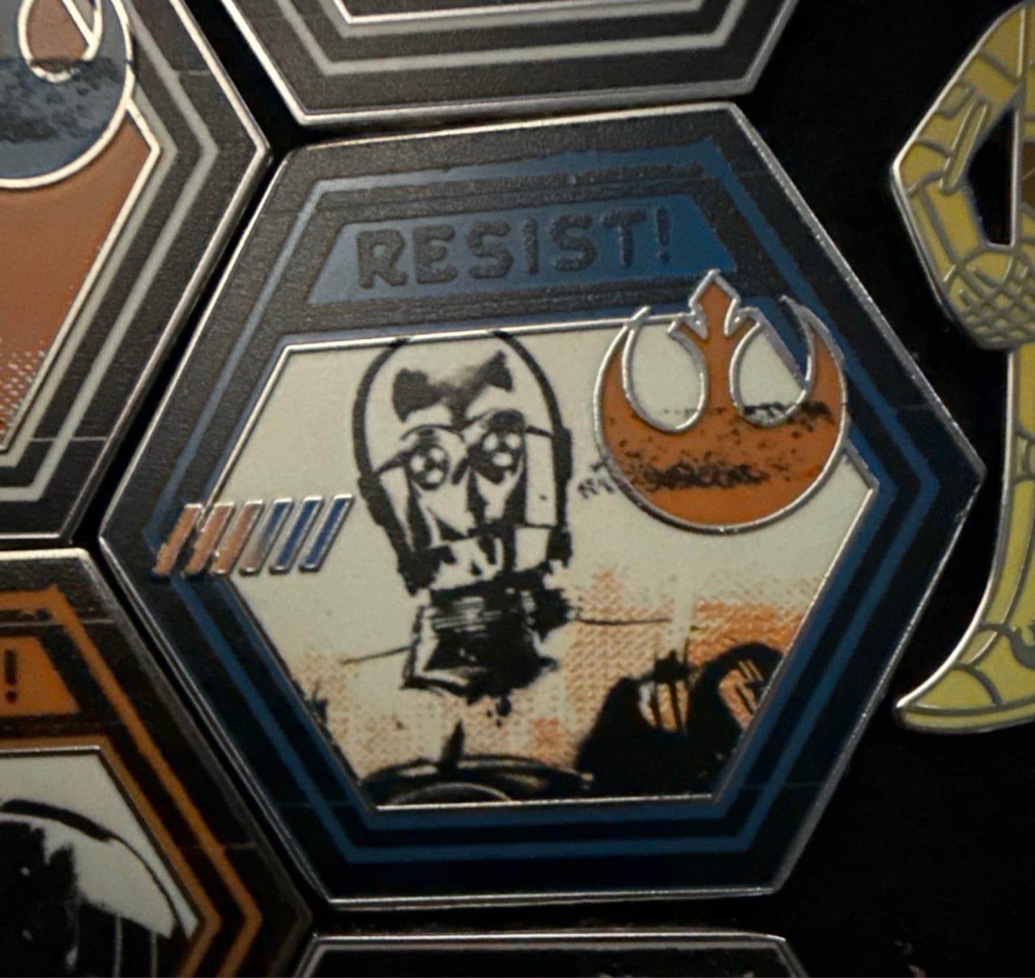 C-3PO Star Wars Resist! Mystery Collection Pin front