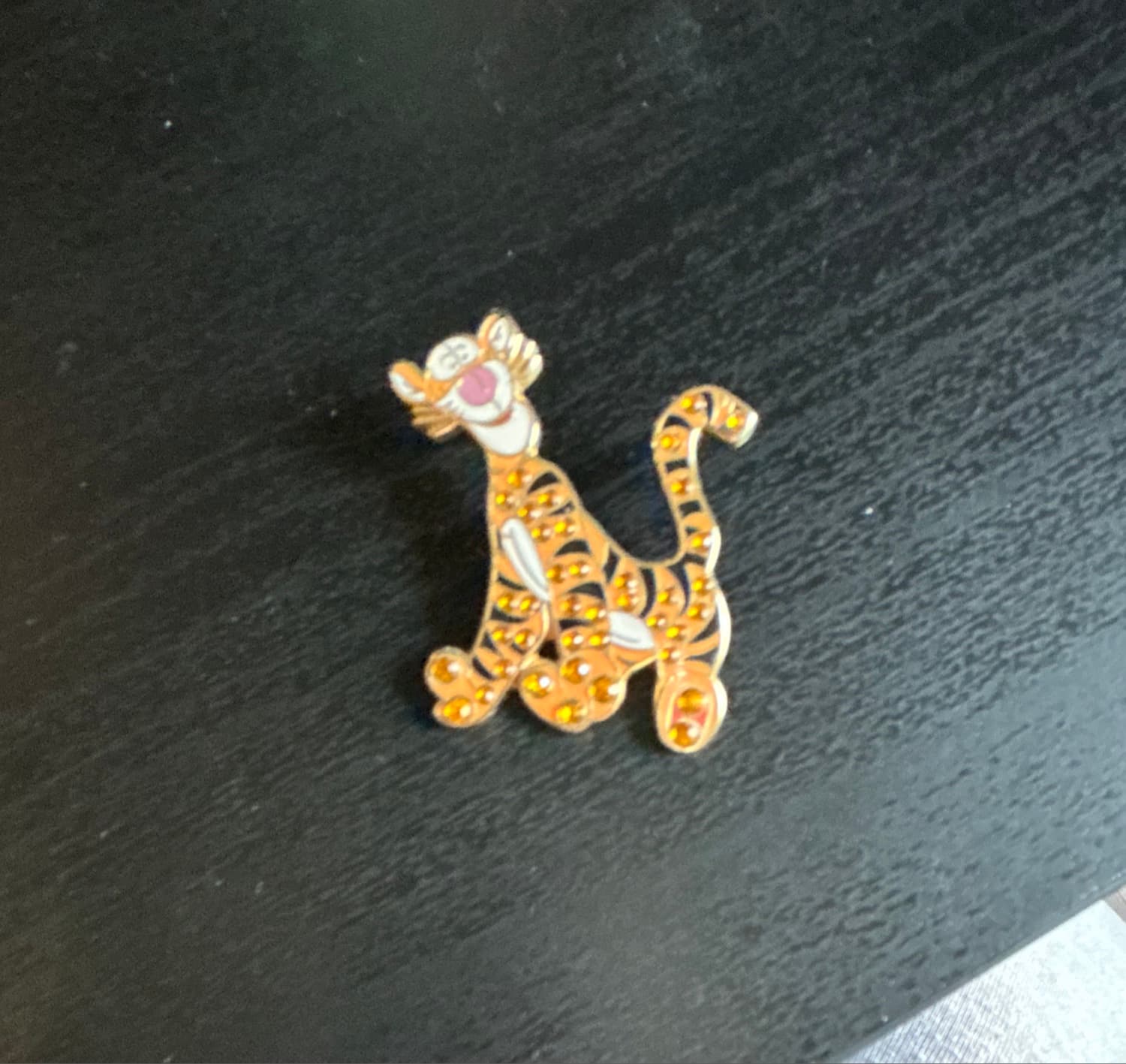 Tigger Jeweled Lapel Pin front