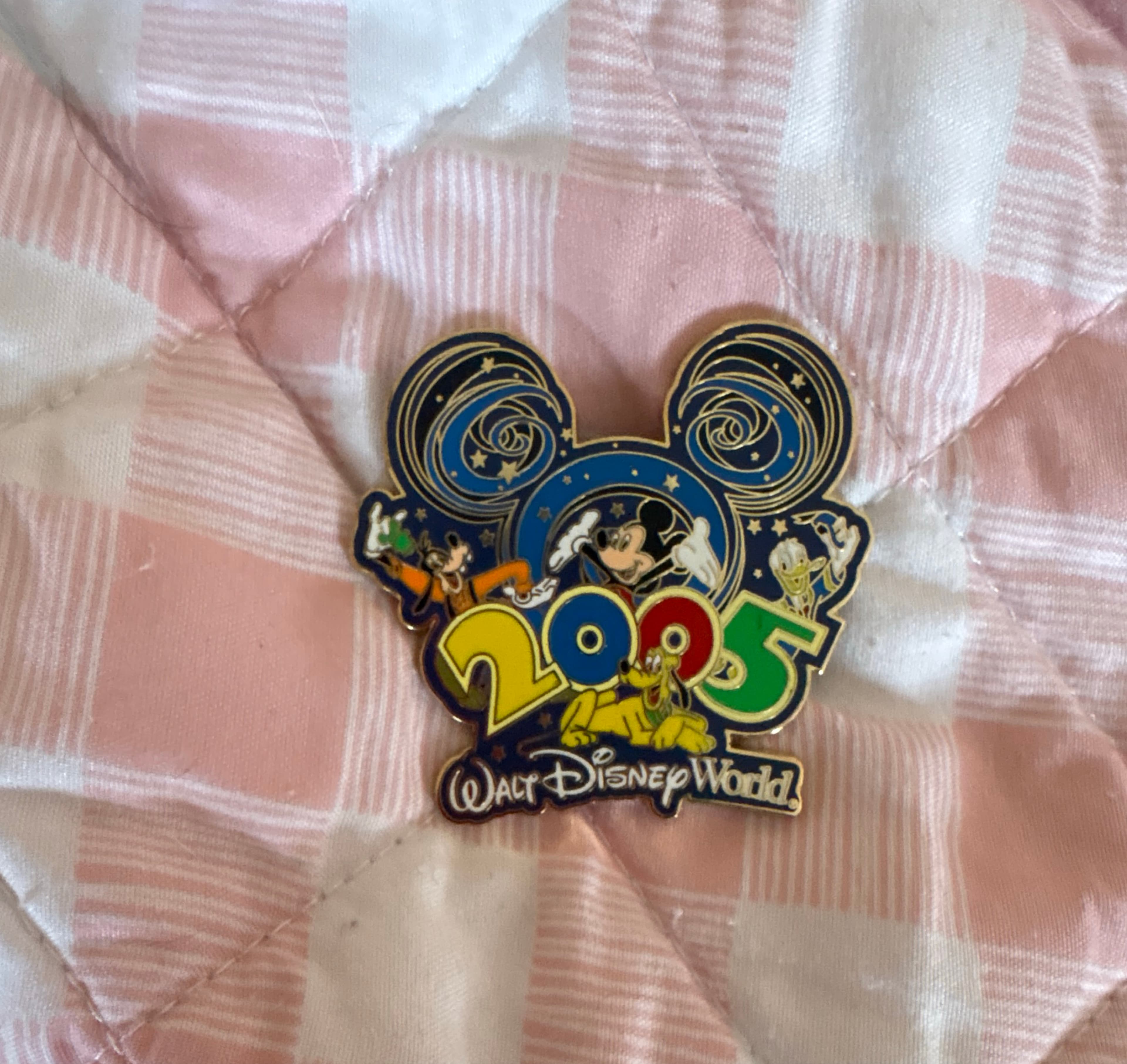 Mickey & Friends 2005 Walt Disney World Swirl Icon Pin front