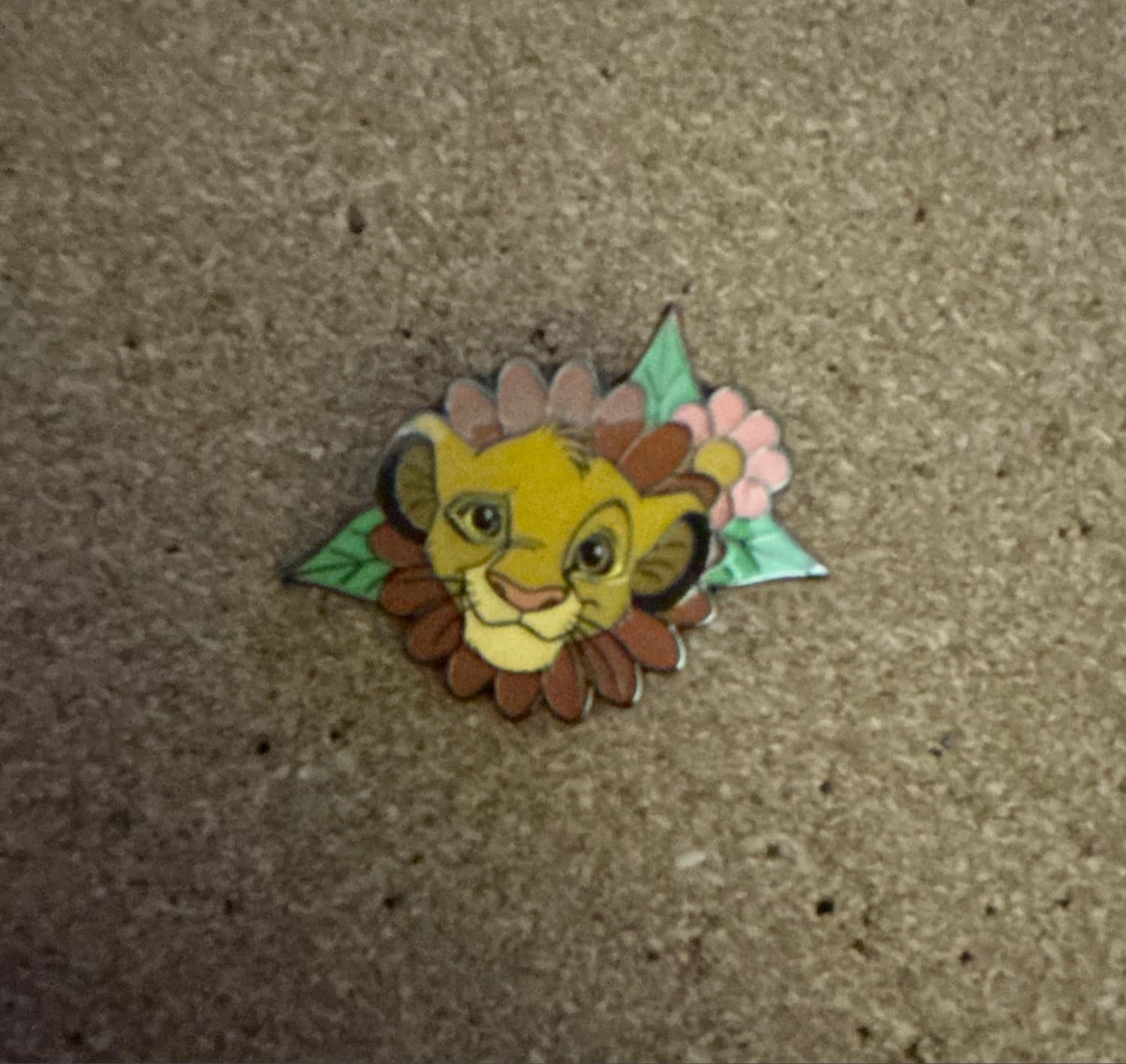 Simba Floral Blind Box Enamel Pin - The Lion King front