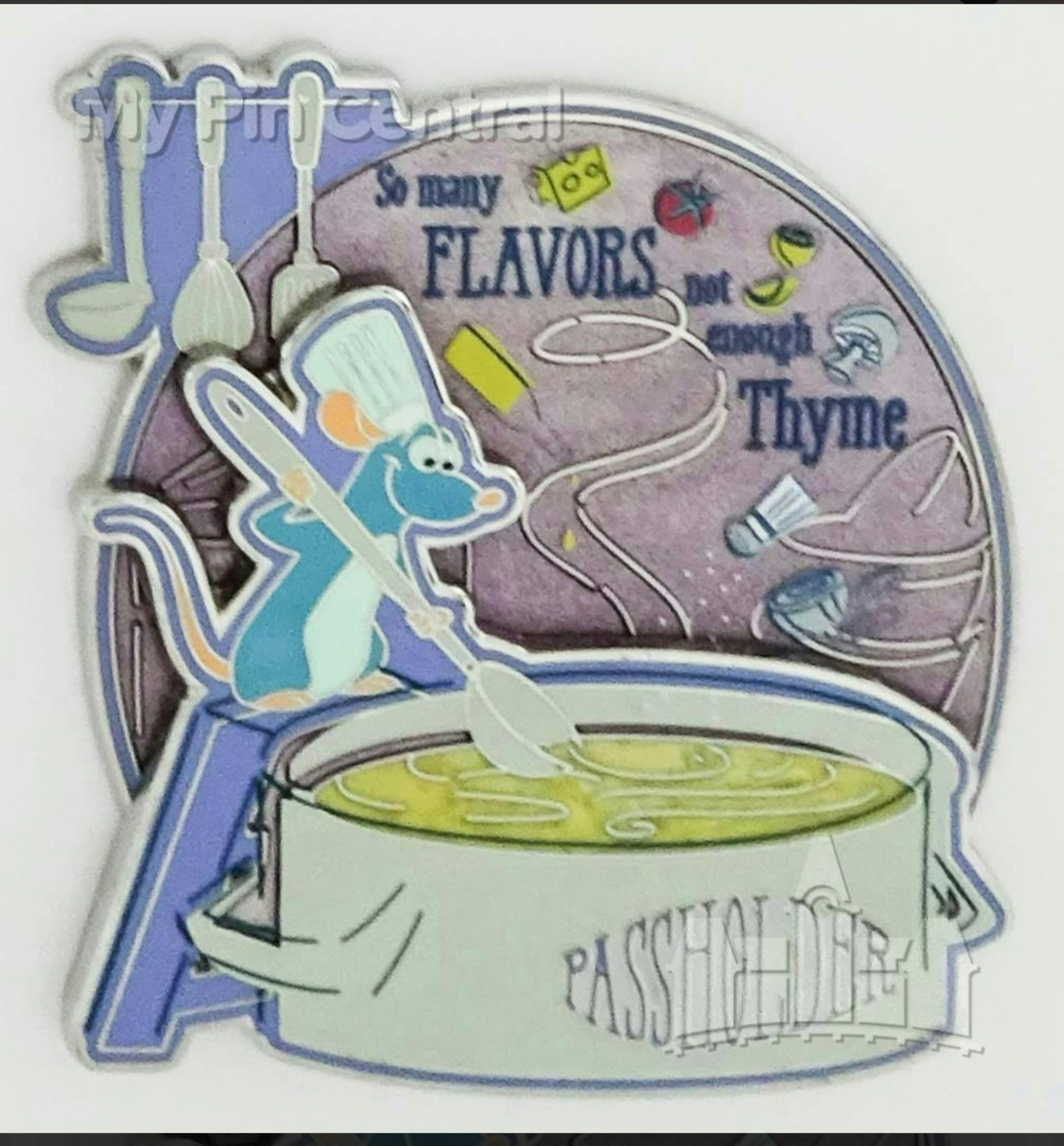 Limited Edition Passholder Remy EPCOT International Food & Wine Festival 2022 Pin front