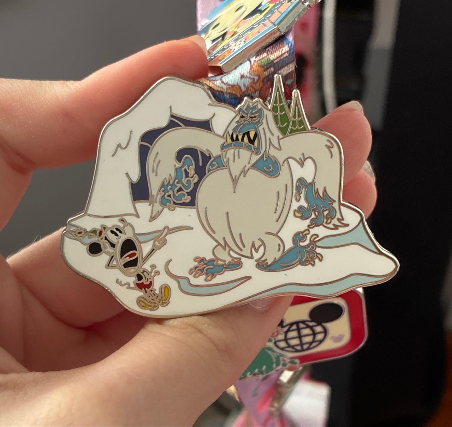 Expedition Everest Yeti Scares Mickey Pin front