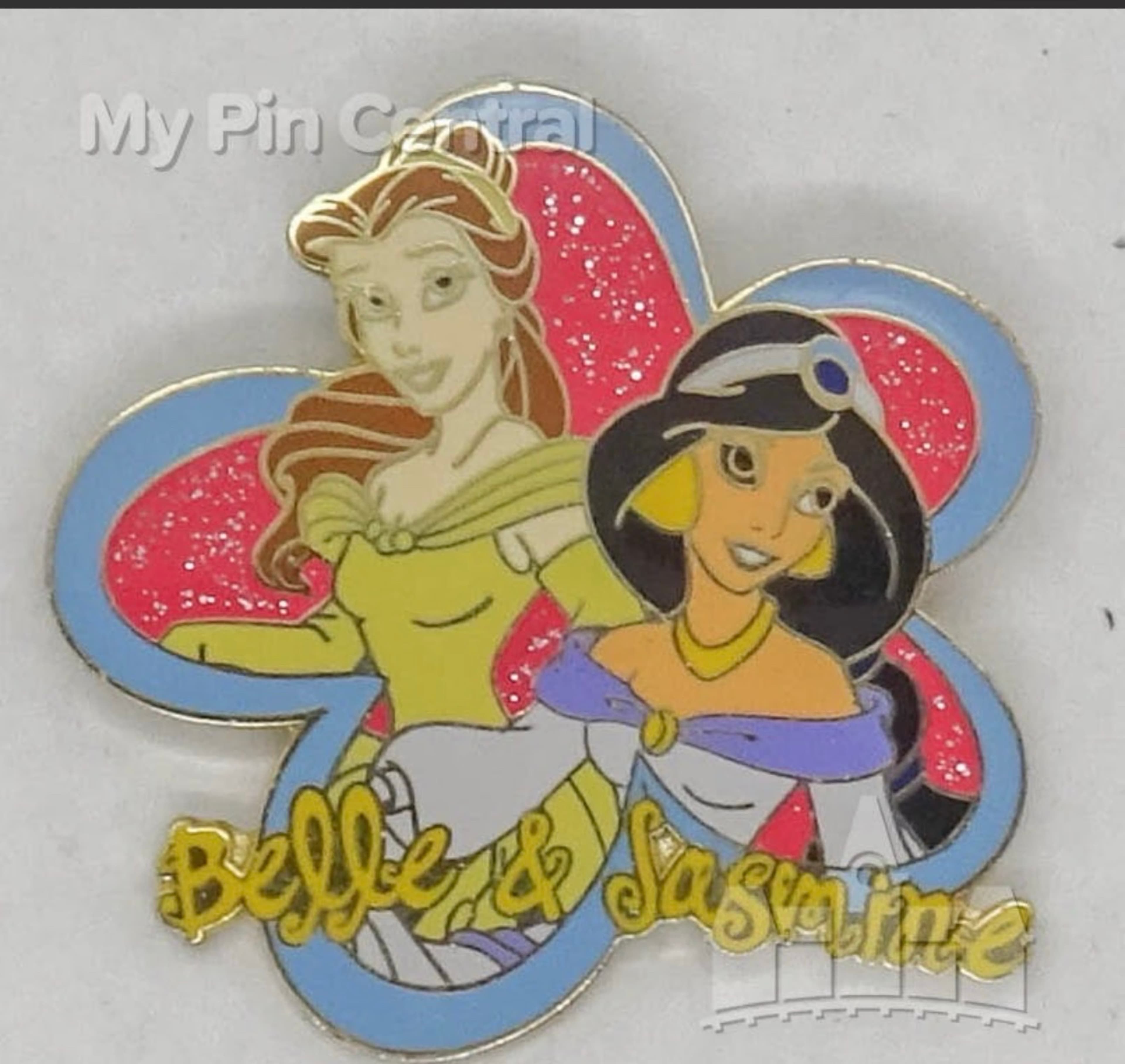 Pin Trading Starter Kit (Princesses) Belle & Jasmine front